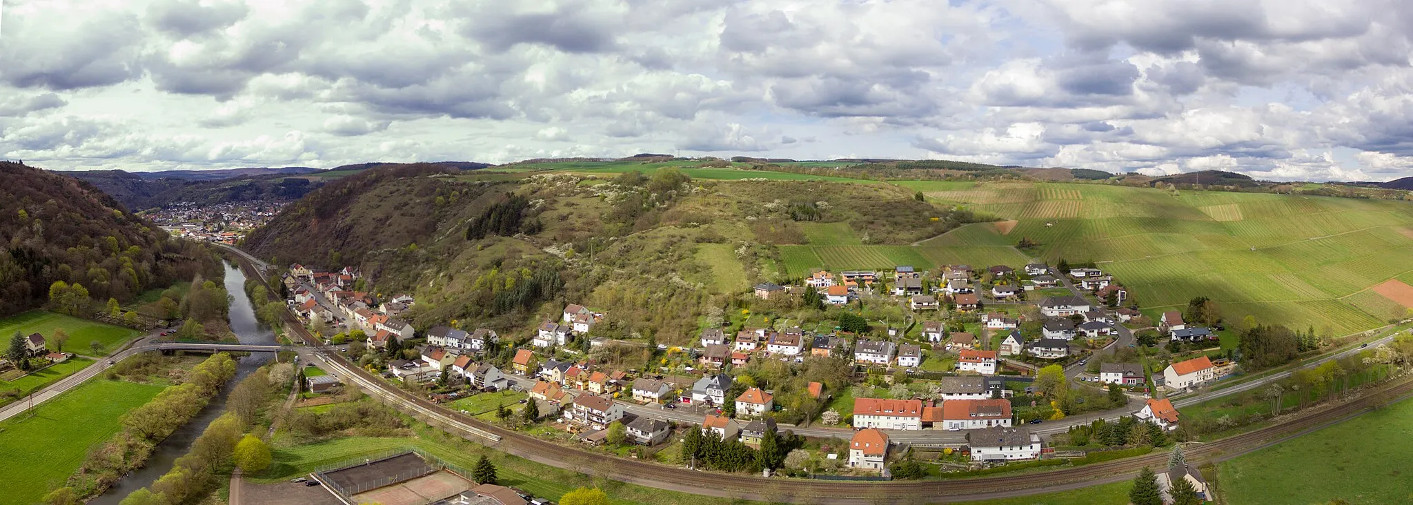 Photo showing: Luftbild von Martinstein