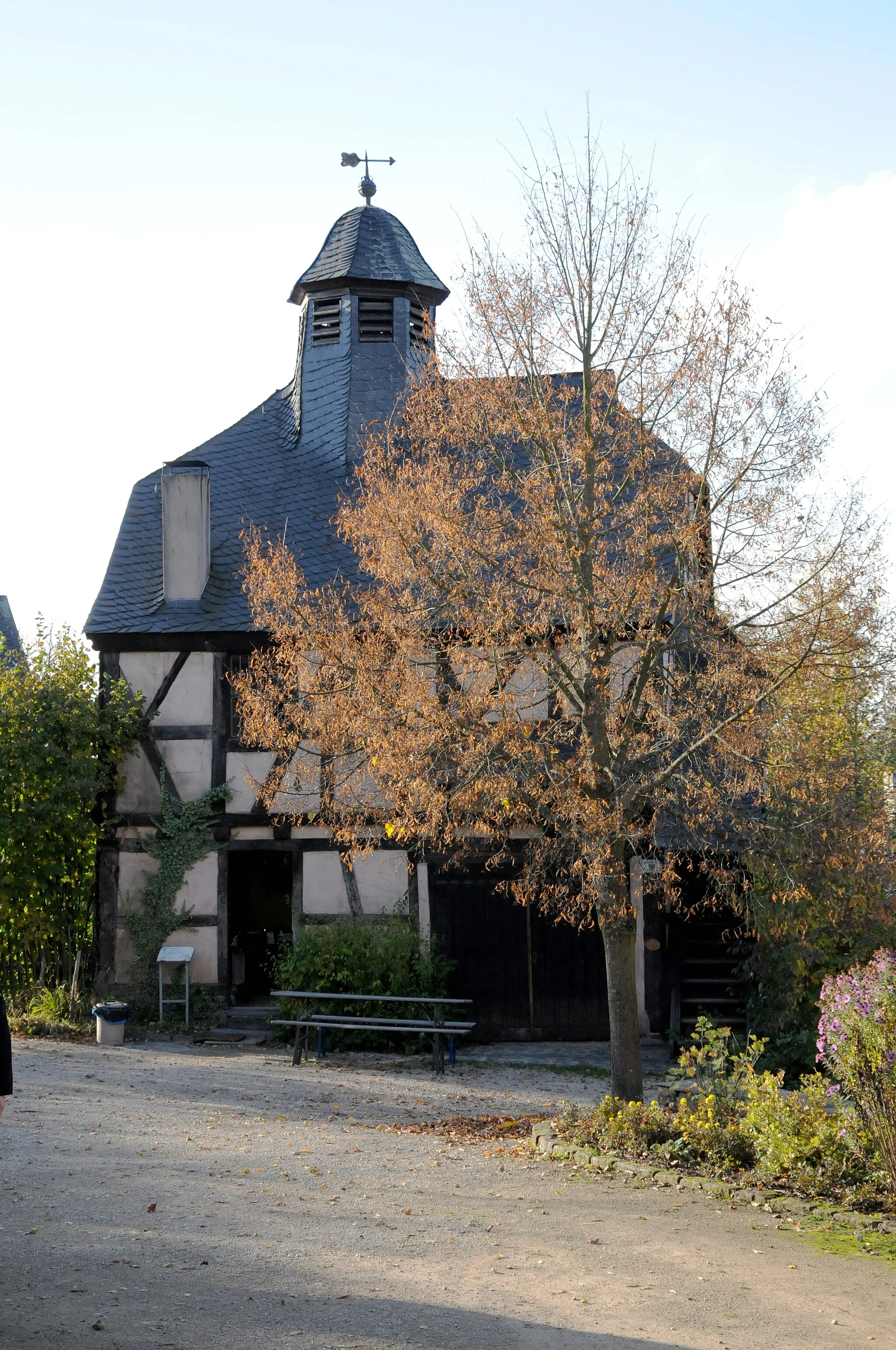 Photo showing: Town hall from Goedenroth - Hunsrueck village in the open air museum Roscheider Hof, Konz Germany