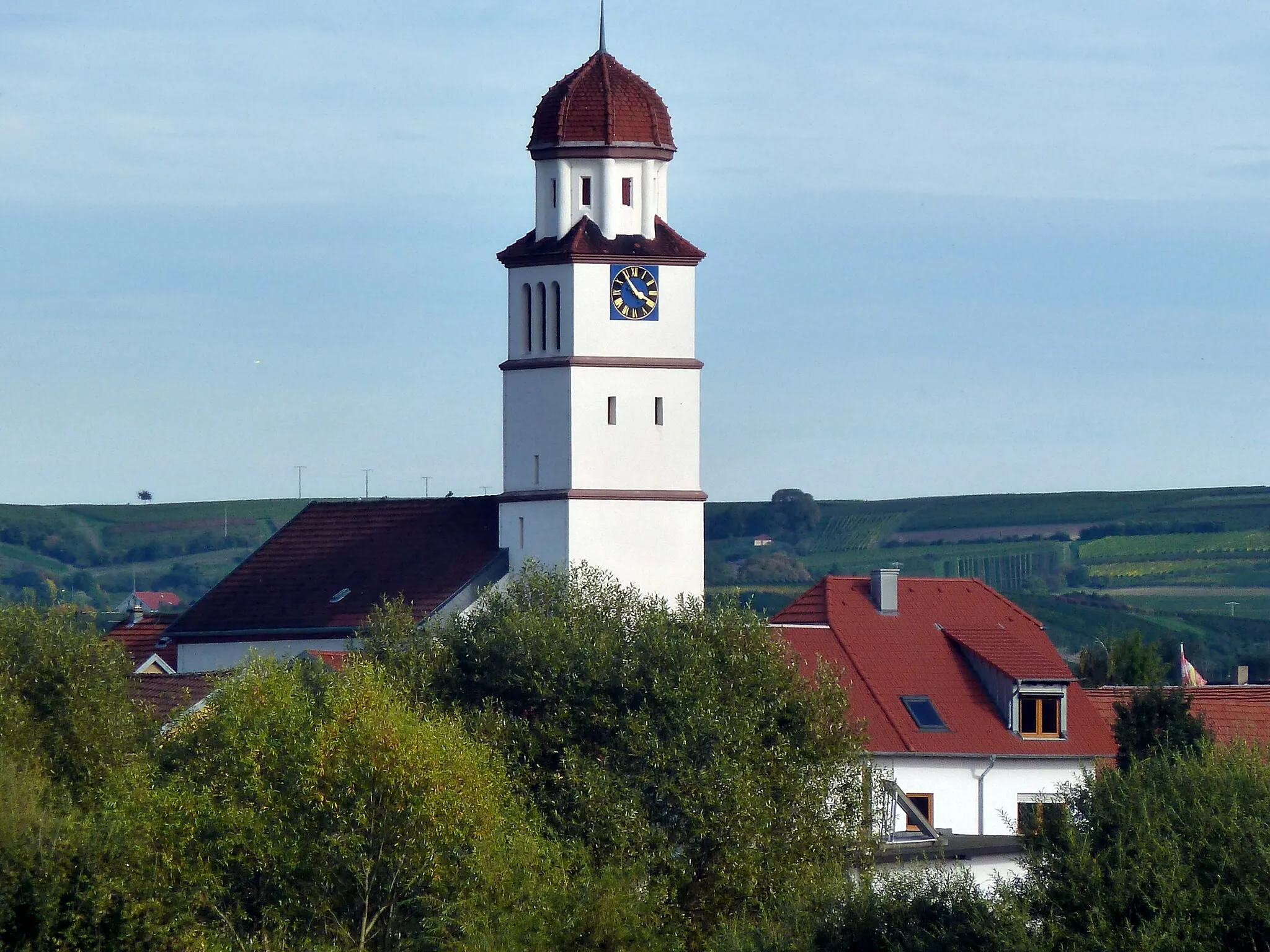 Photo showing: Ev. Kirche Grolsheim