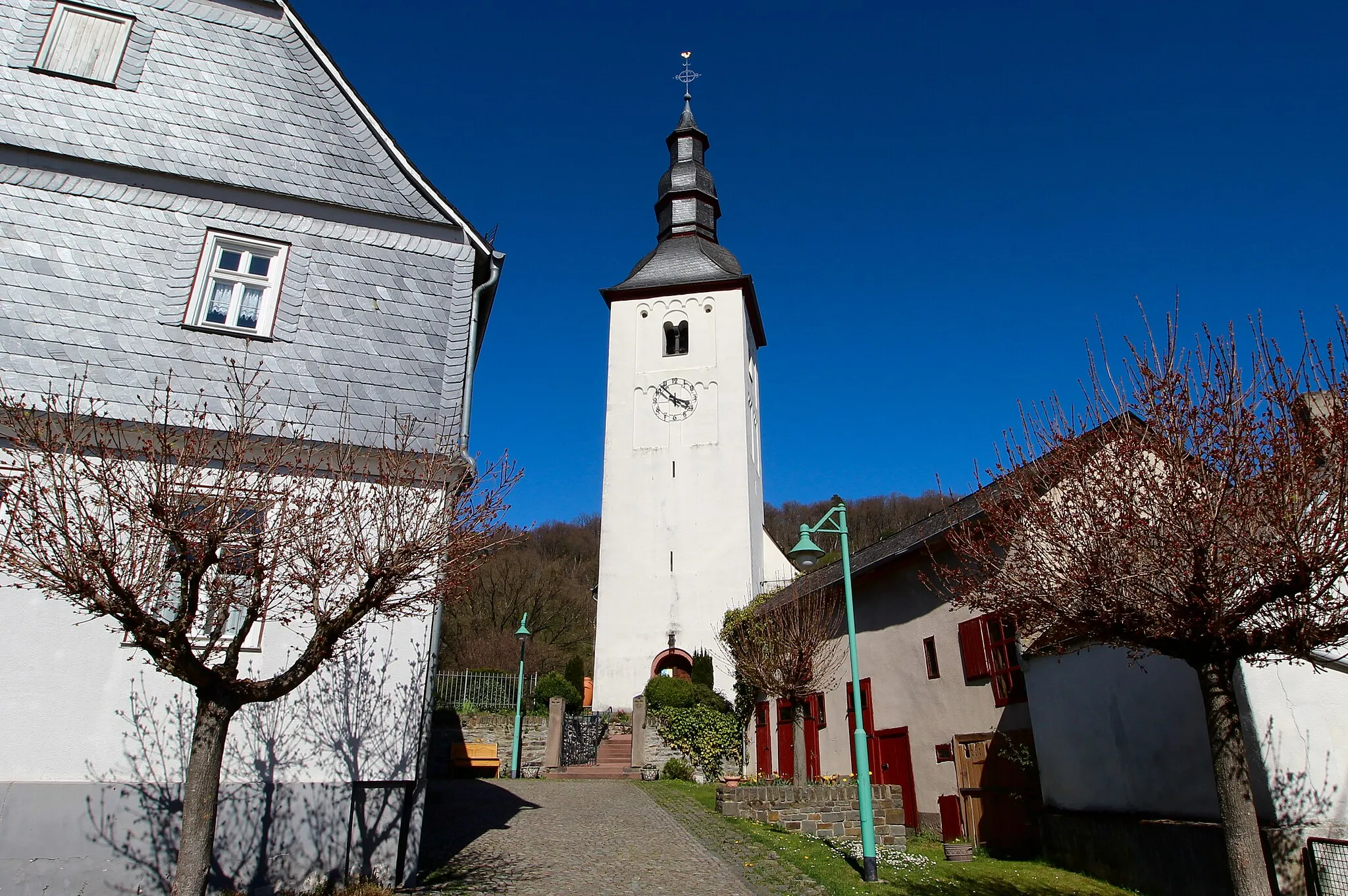 Photo showing: Evangelische Pfarrkirche Marienfels, Rhein-Lahn-Kreis, Rheinland-Pfalz