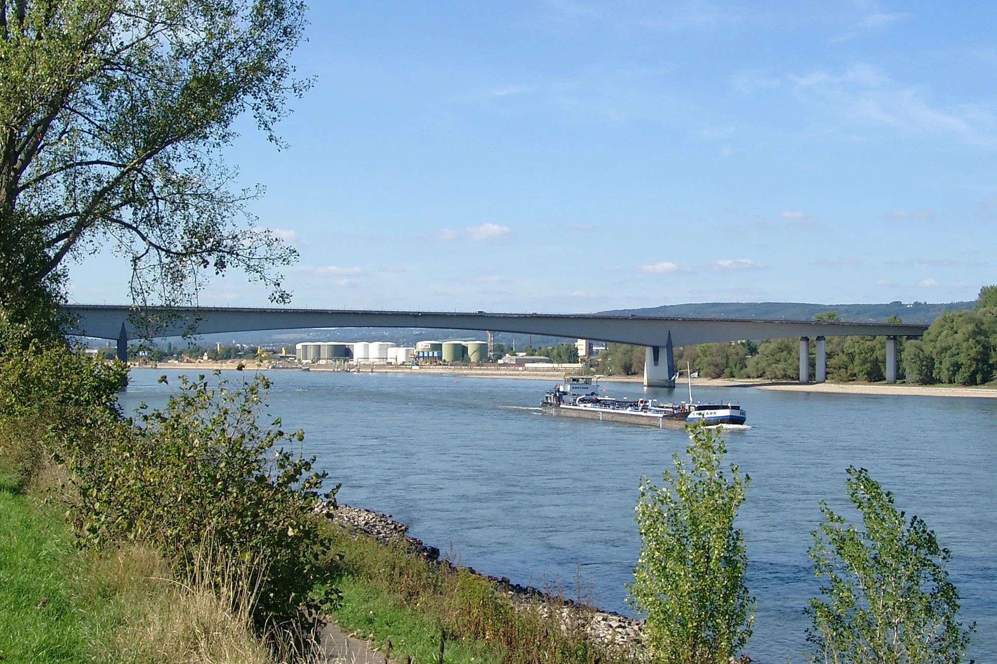 Photo showing: Bendorf bridge near Koblenz