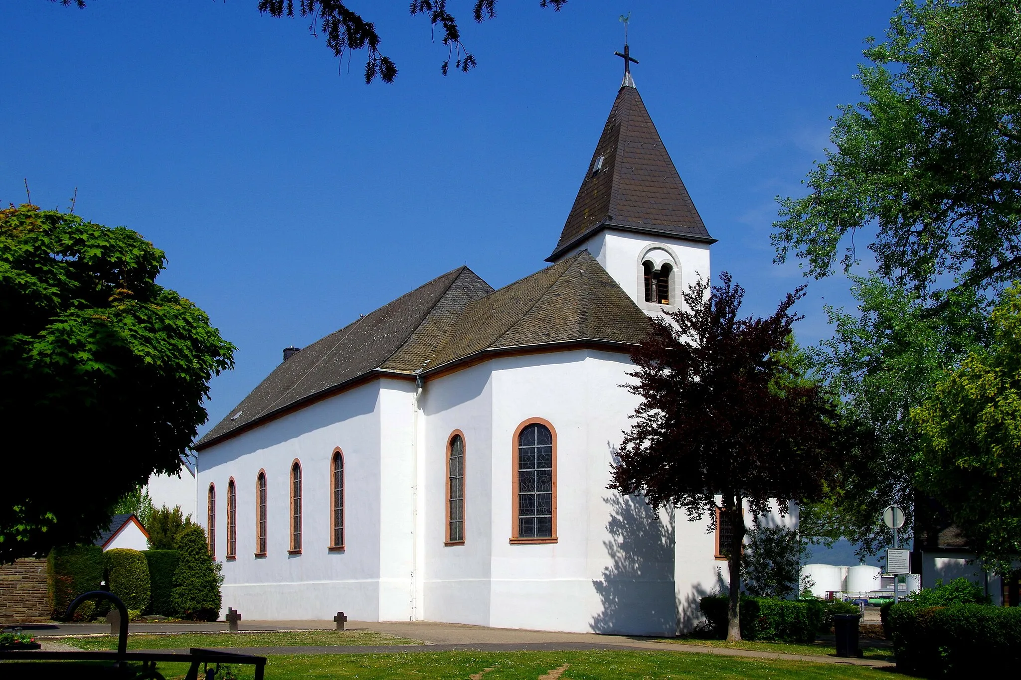 Photo showing: St. Sebastian (Sankt Sebastian (Rhein)) von Südosten