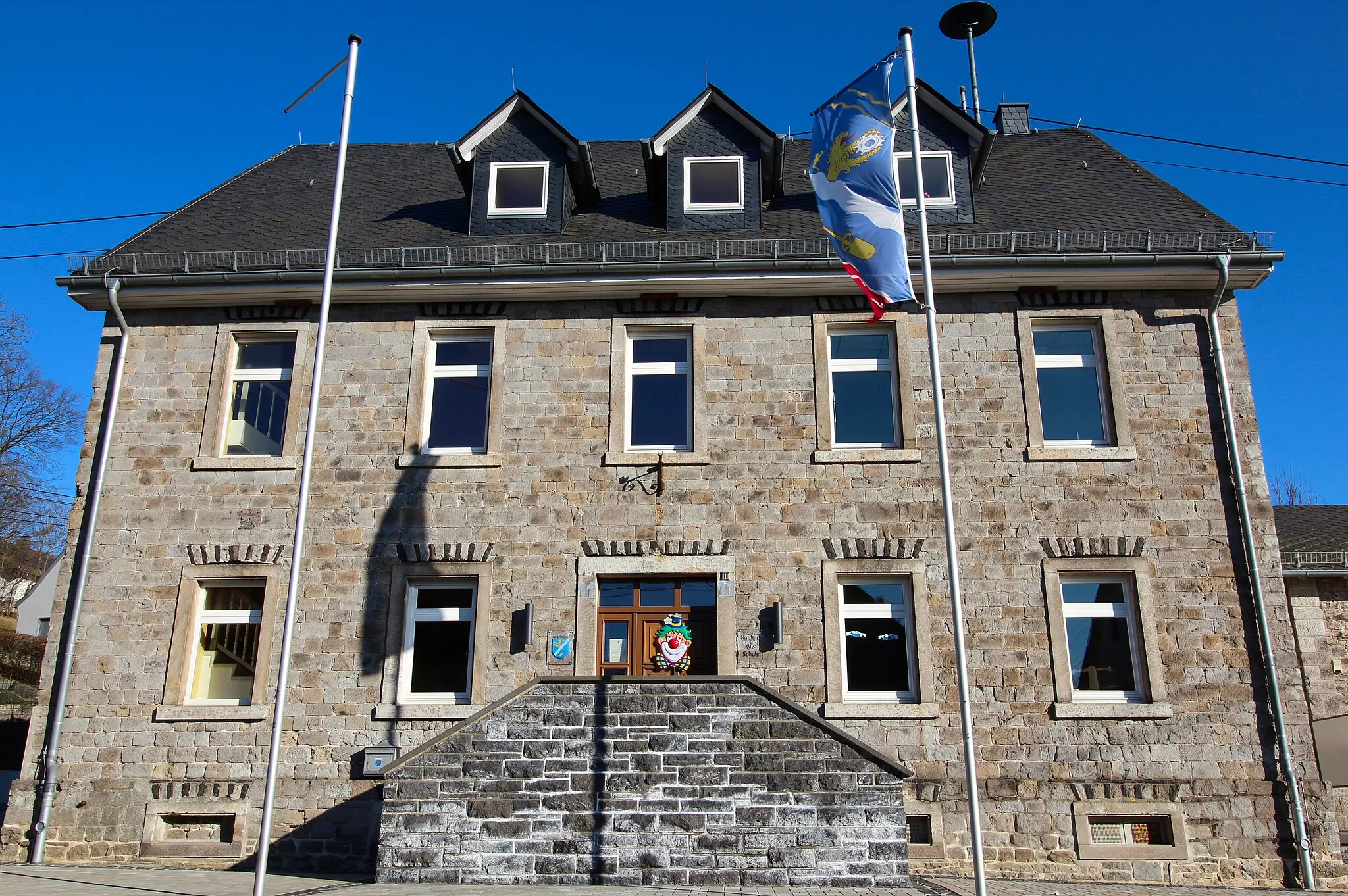 Photo showing: Rathaus, ehemalige Schule, Niederahr, Westerwald, Rheinland-Pfalz