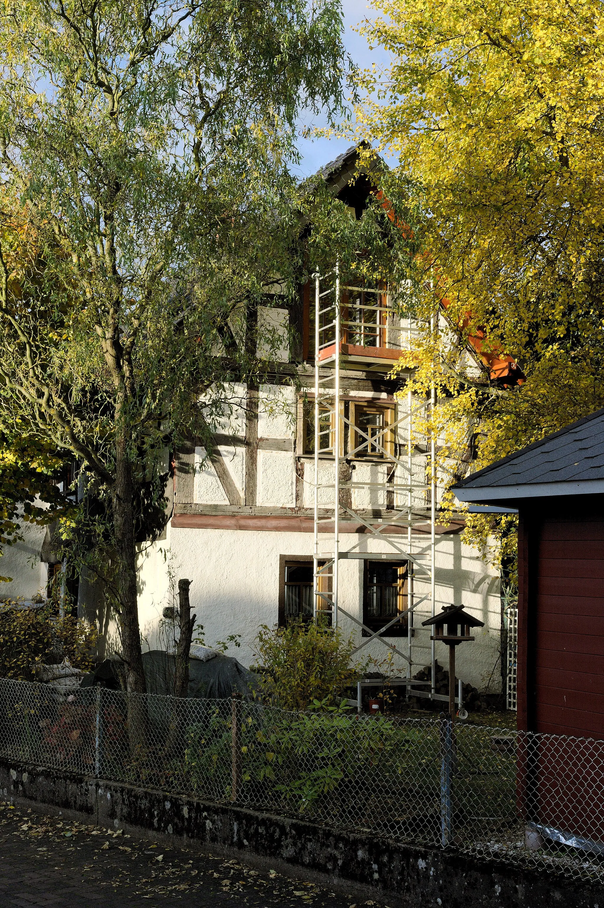 Photo showing: Cultural heritage monument: half-timbered house from the first half of the 18th century. Location: Hauptstraße 8, Vielbach, Westerwald, Germany