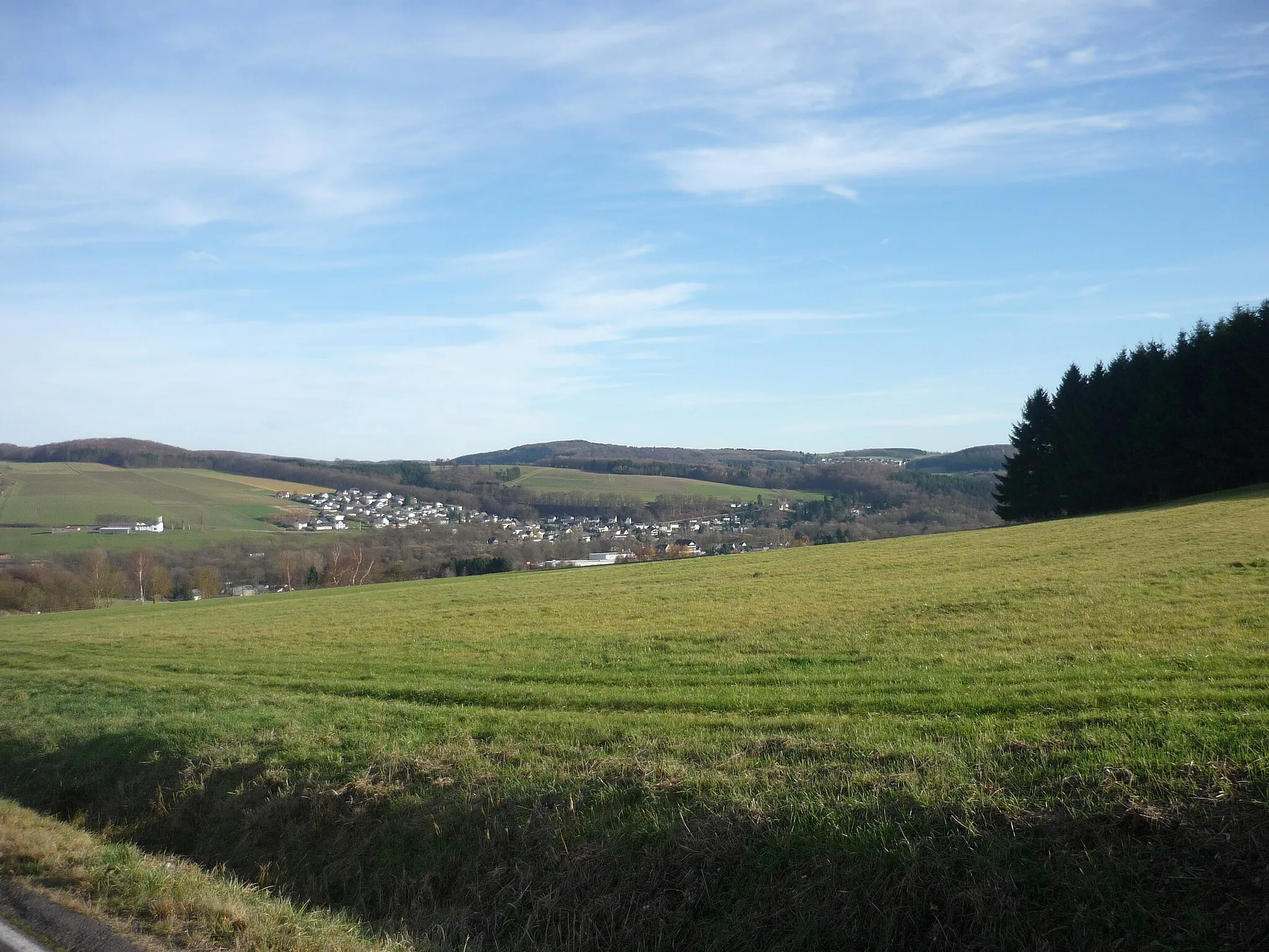 Photo showing: View of Nistertal from Alpenrod