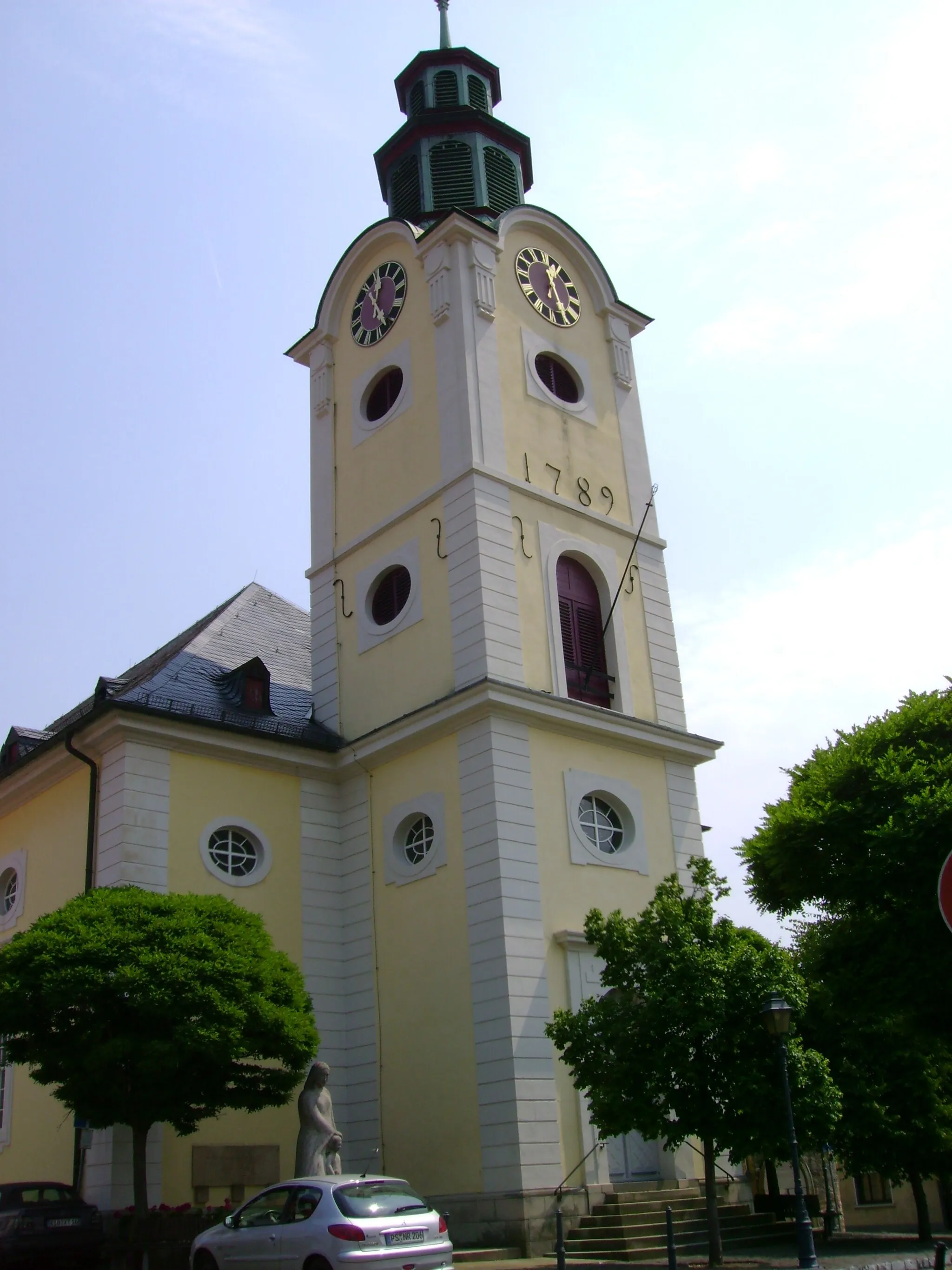Photo showing: Protestant Church in Obermoschel, Germany.