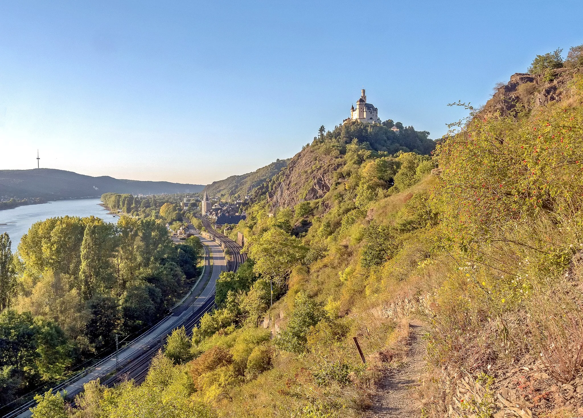 Photo showing: Der Rheinsteig bei Braubach