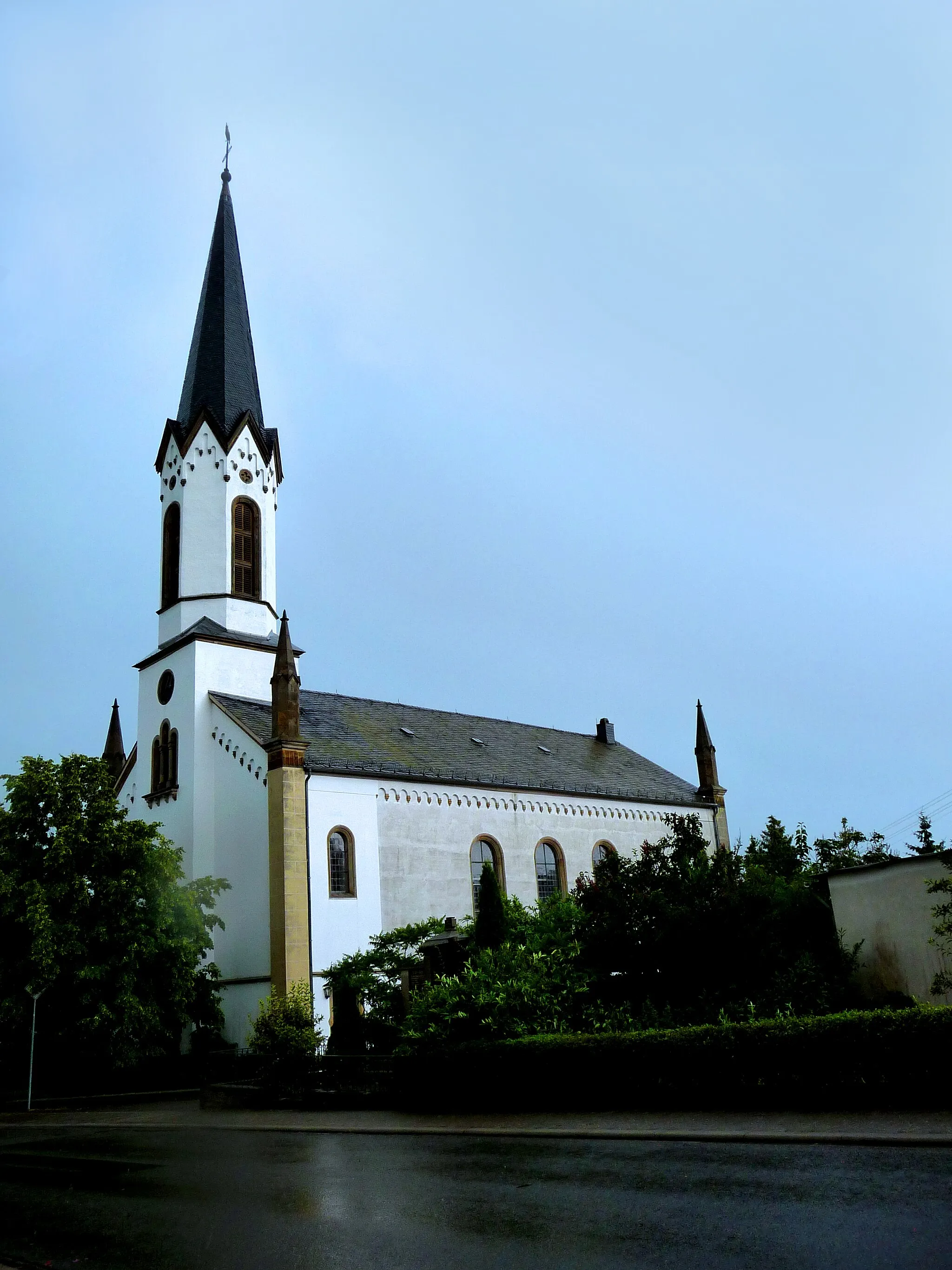 Photo showing: Bergen bei Kirn – Ev. Kirche