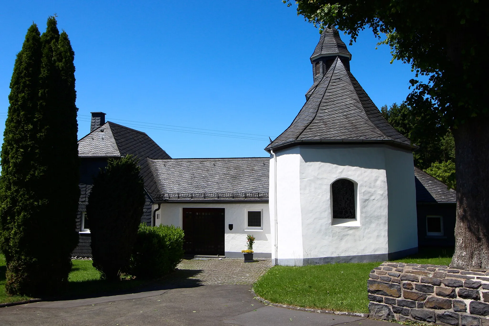 Photo showing: Evangelische Johannes-Kapelle, Nisterberg, Rheinland-Pfalz