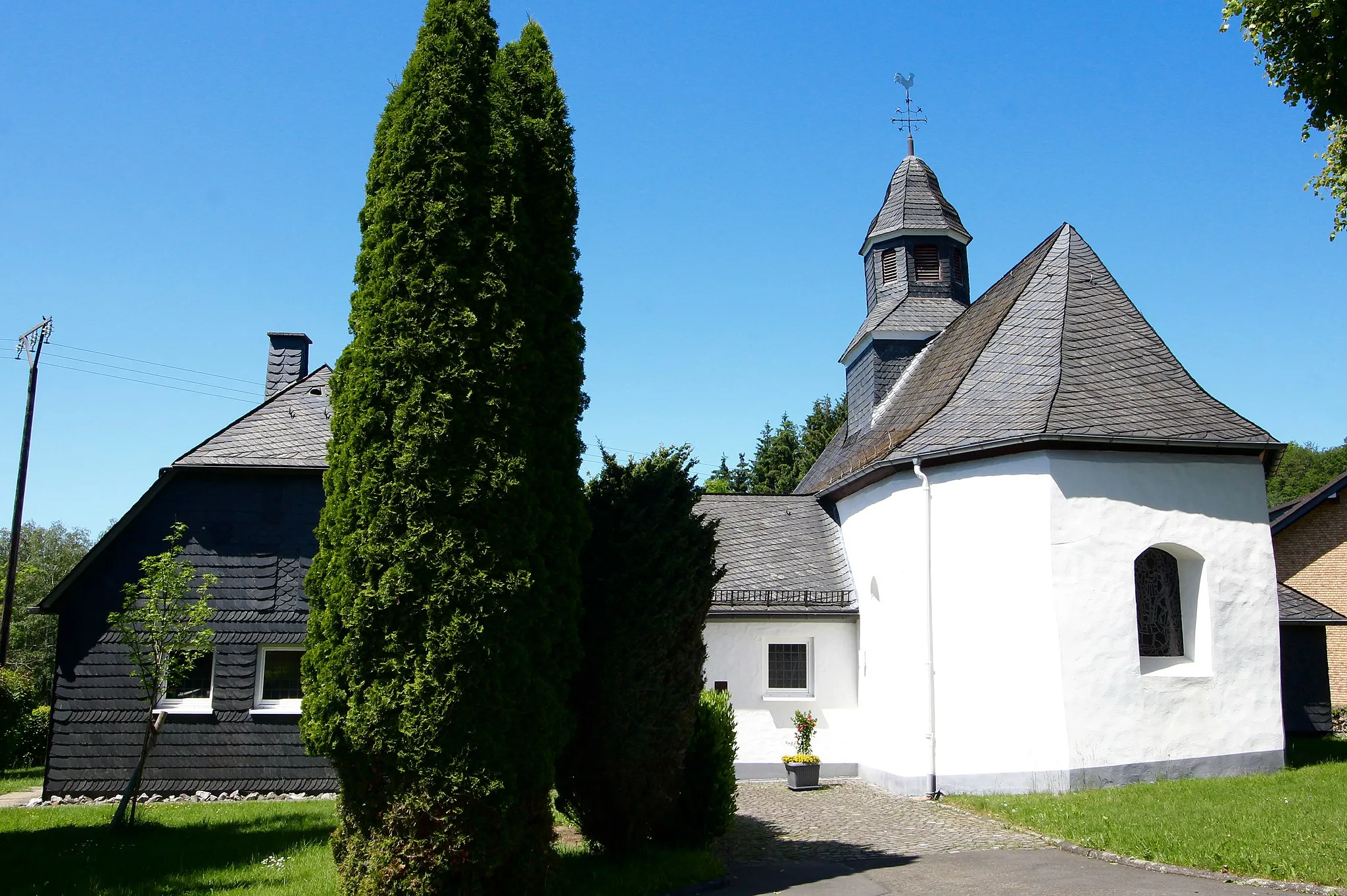 Photo showing: Evangelische Johannes-Kapelle, Nisterberg, Rheinland-Pfalz
