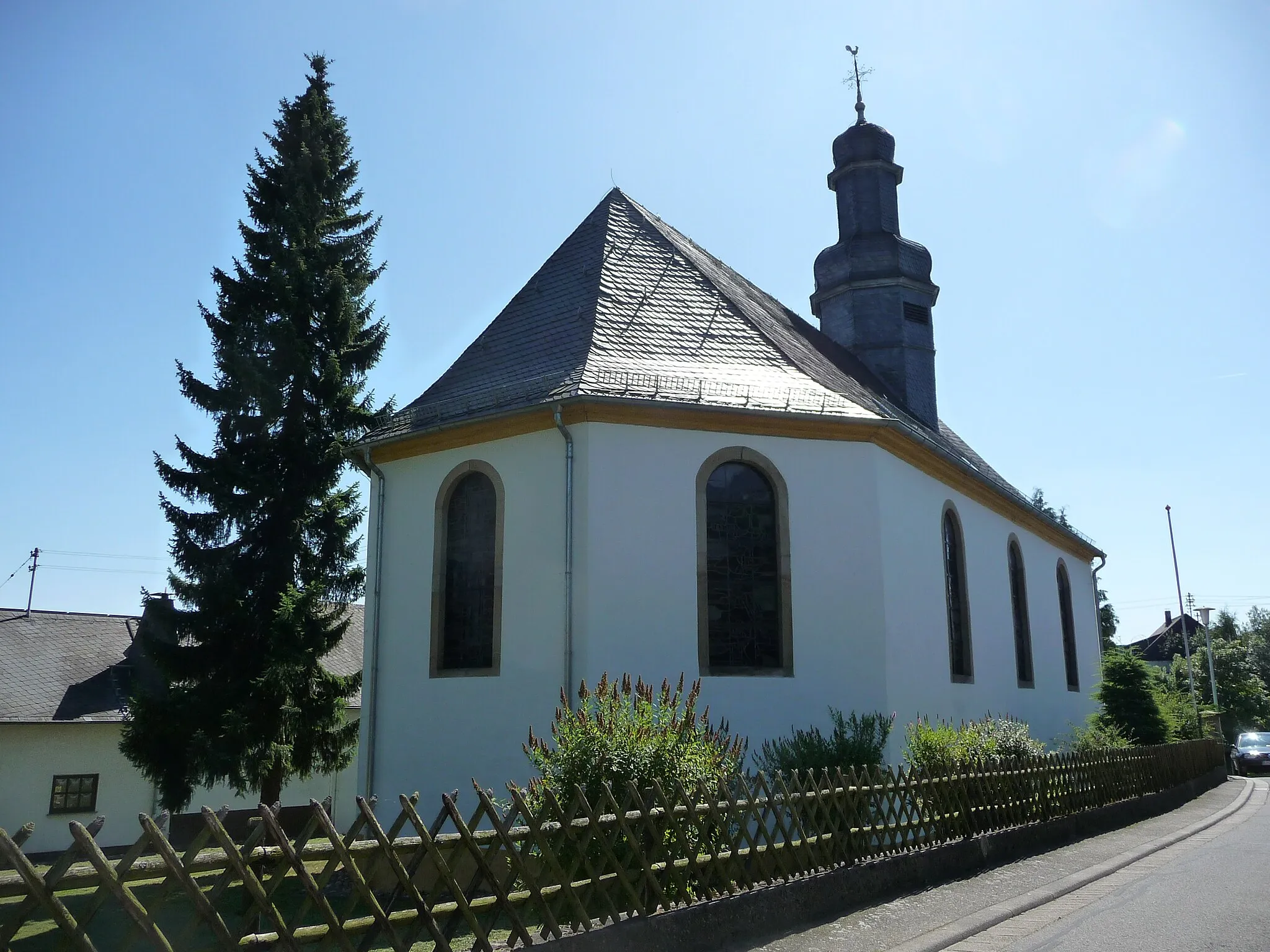 Photo showing: Ev. Kirche Riesweiler.