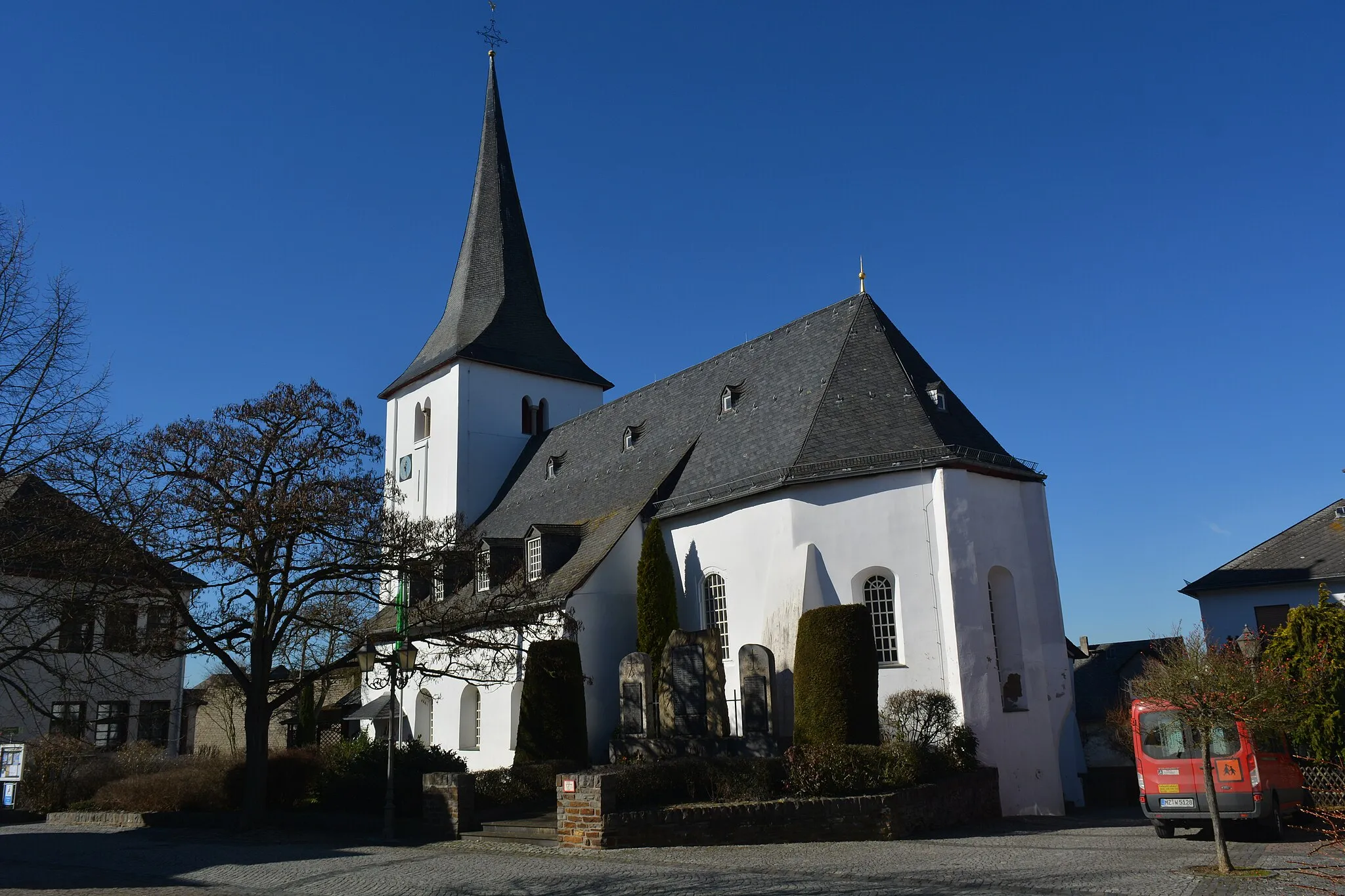 Photo showing: Bornich, Evangelische Kirche
