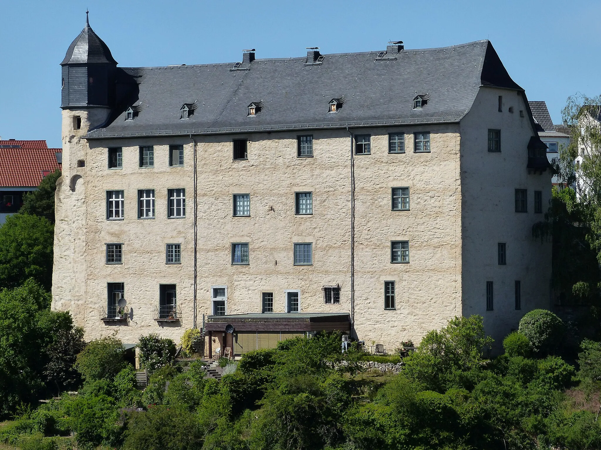 Photo showing: Burg Schadeck (Blick von der Burg Runkel)