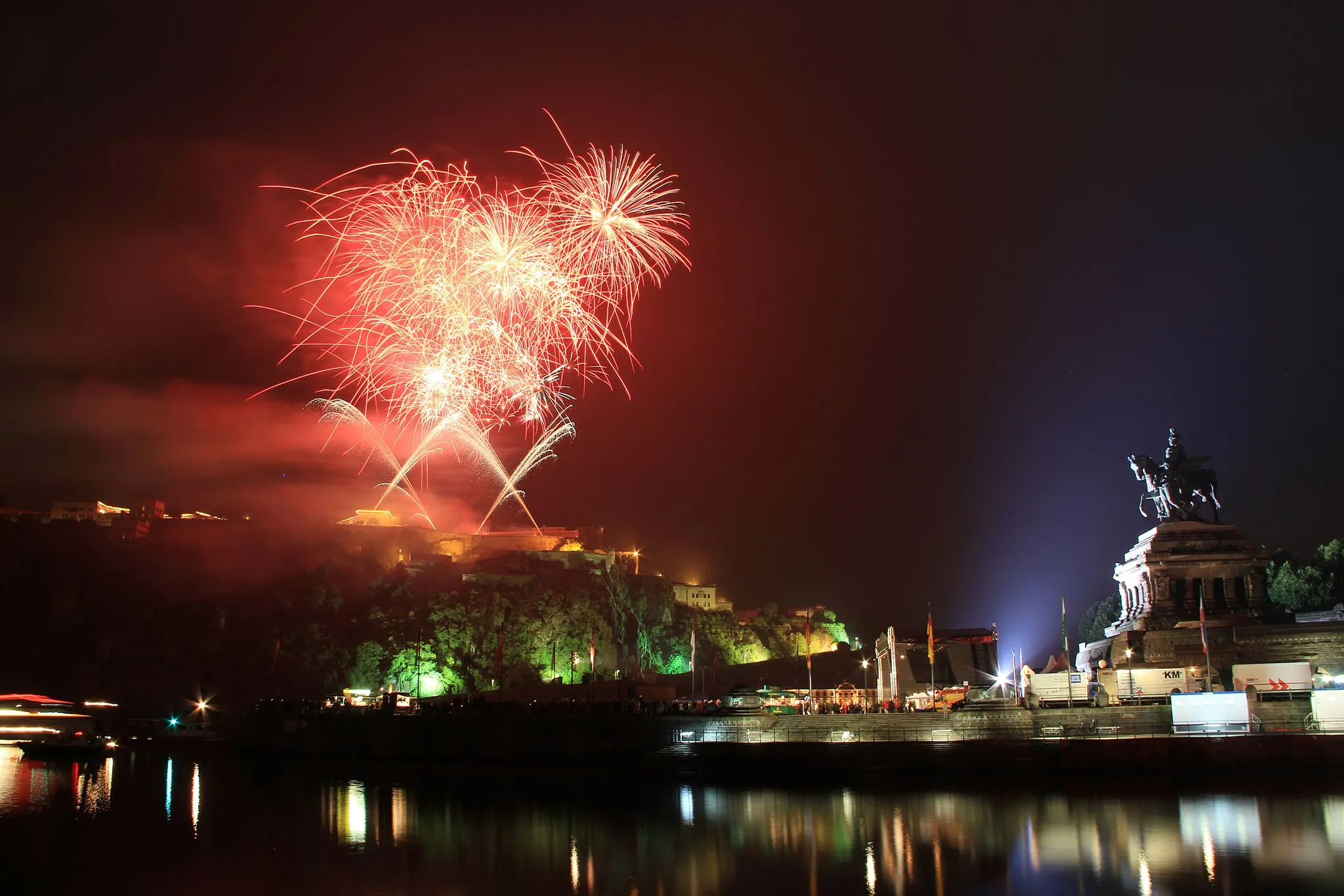 Photo showing: Firework „Rhein in Flammen“ in Koblenz