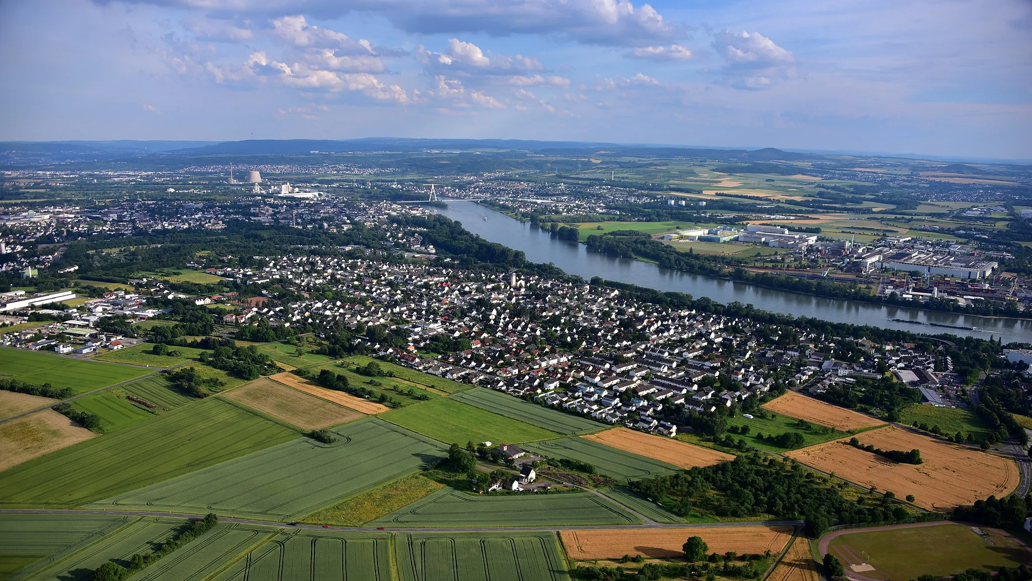 Photo showing: Irlich, Luftaufnahme 2019