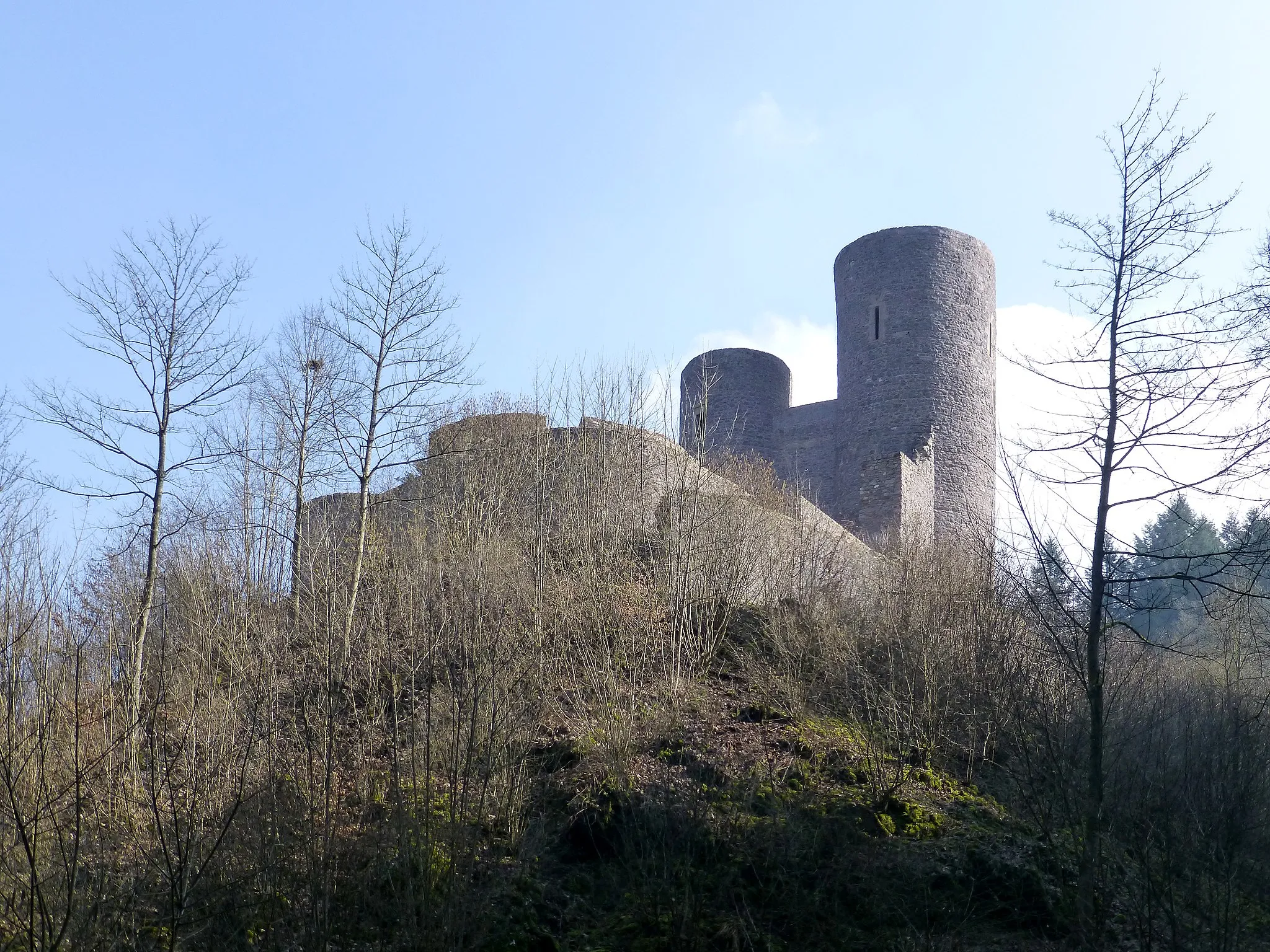 Photo showing: Burg Frauenburg bei Frauenberg (Nahe)