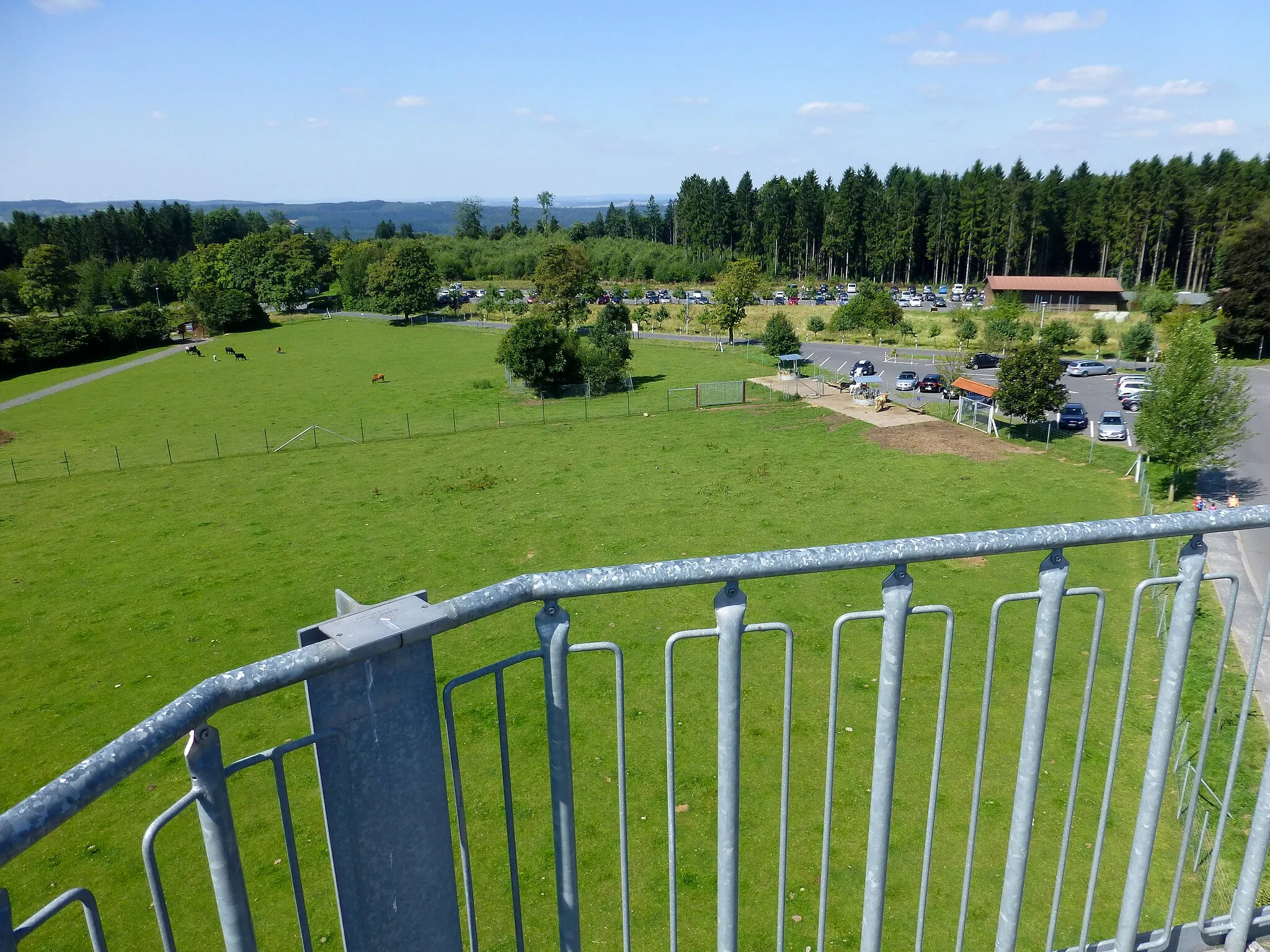 Photo showing: Blick vom Hedwigsturm nach Westen