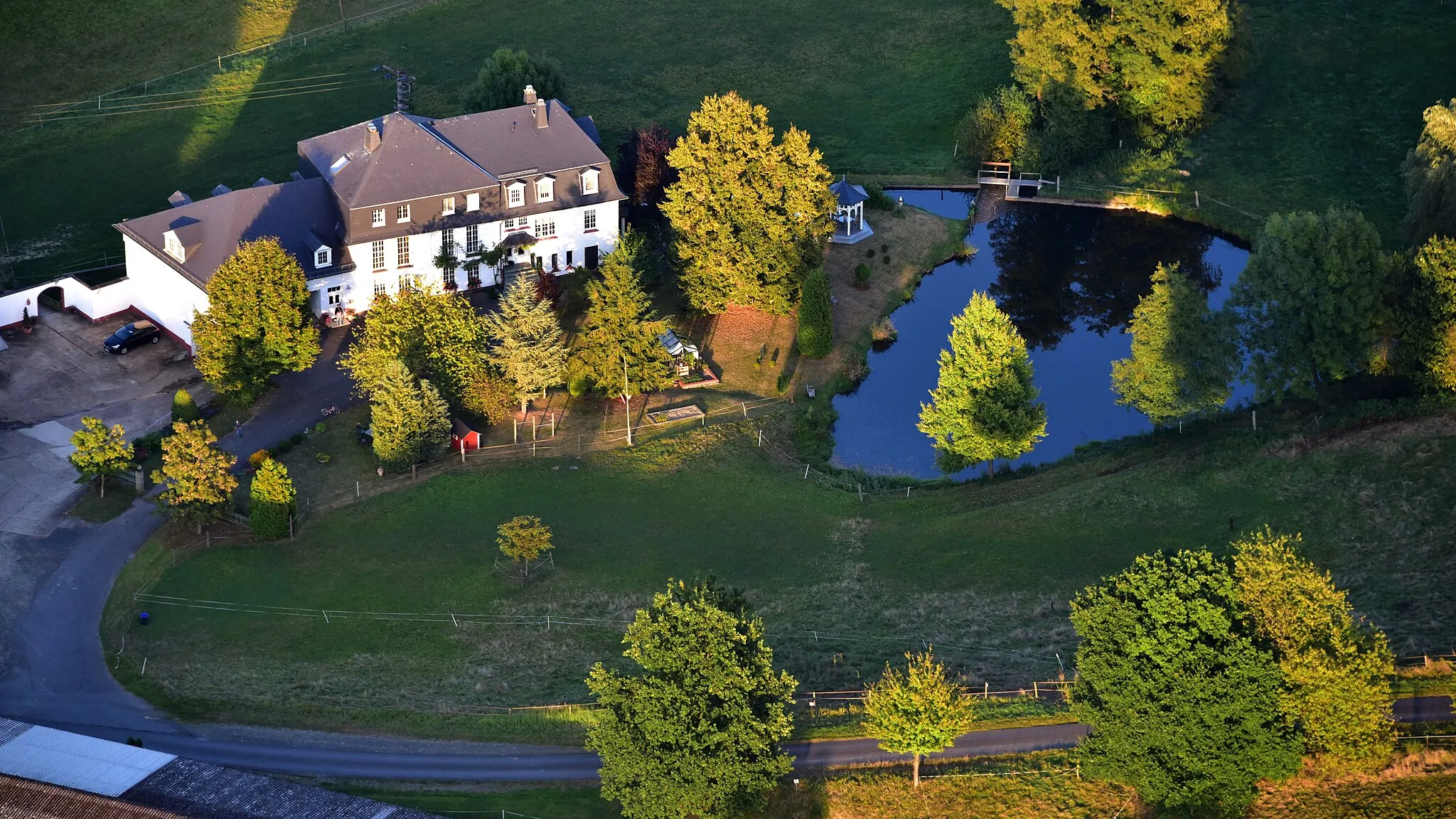 Photo showing: Nistermühle, Luftaufnahme (2016)