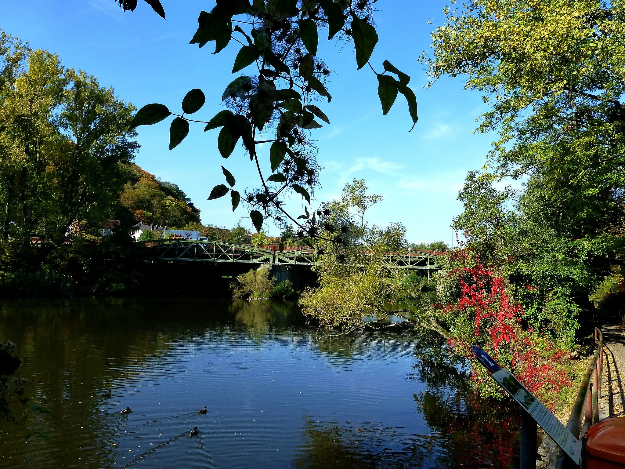 Photo showing: Bad Münster am Stein-Ebernburg – es wird Herbst an der Nahe