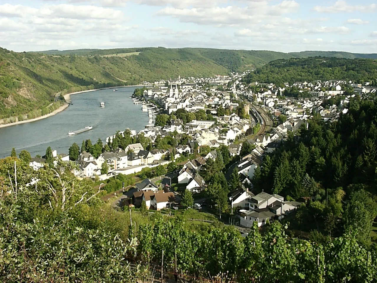 Photo showing: Boppard am Rhein - Standort Wanderweg Elfenlay