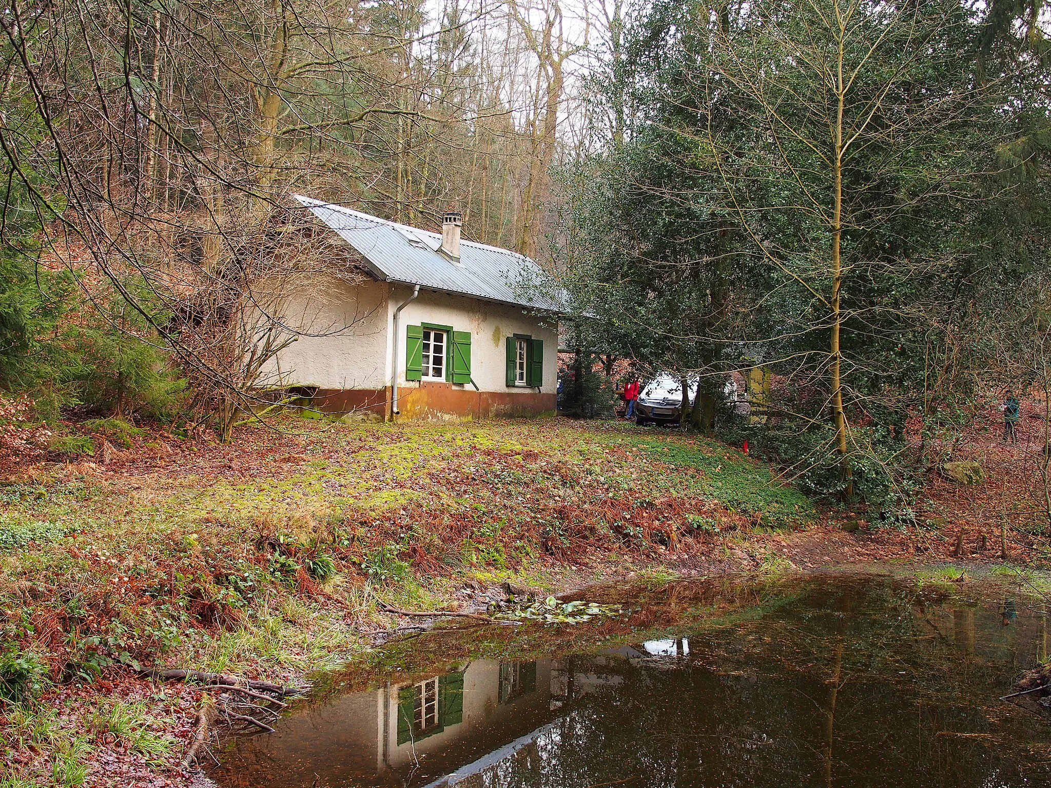 Photo showing: Arndthütte im Idarwald; Weitersbacher Gemarkung; Rückansicht