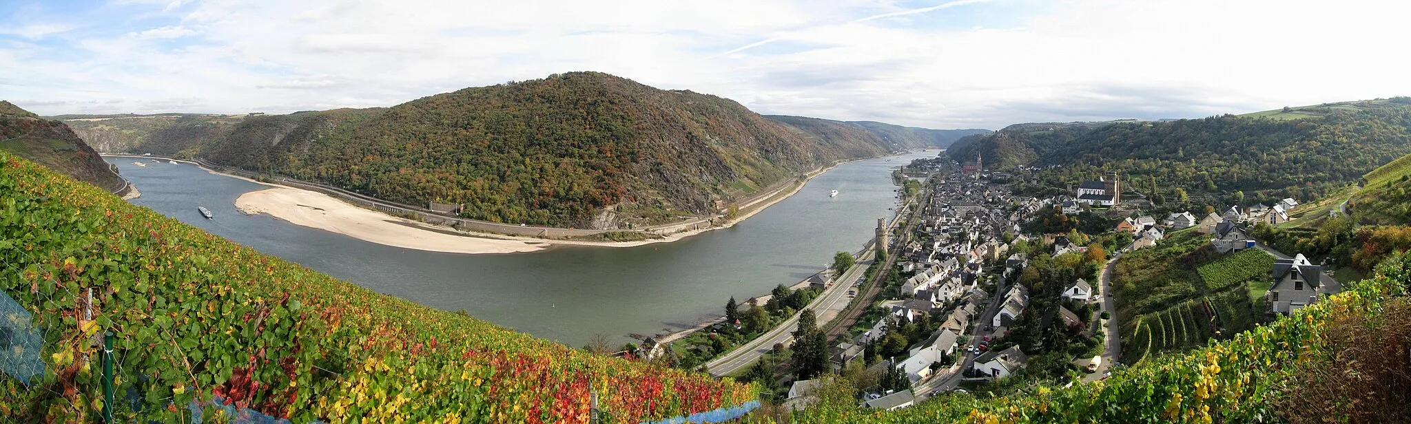 Photo showing: Middle rhine valley nearby Oberwesel