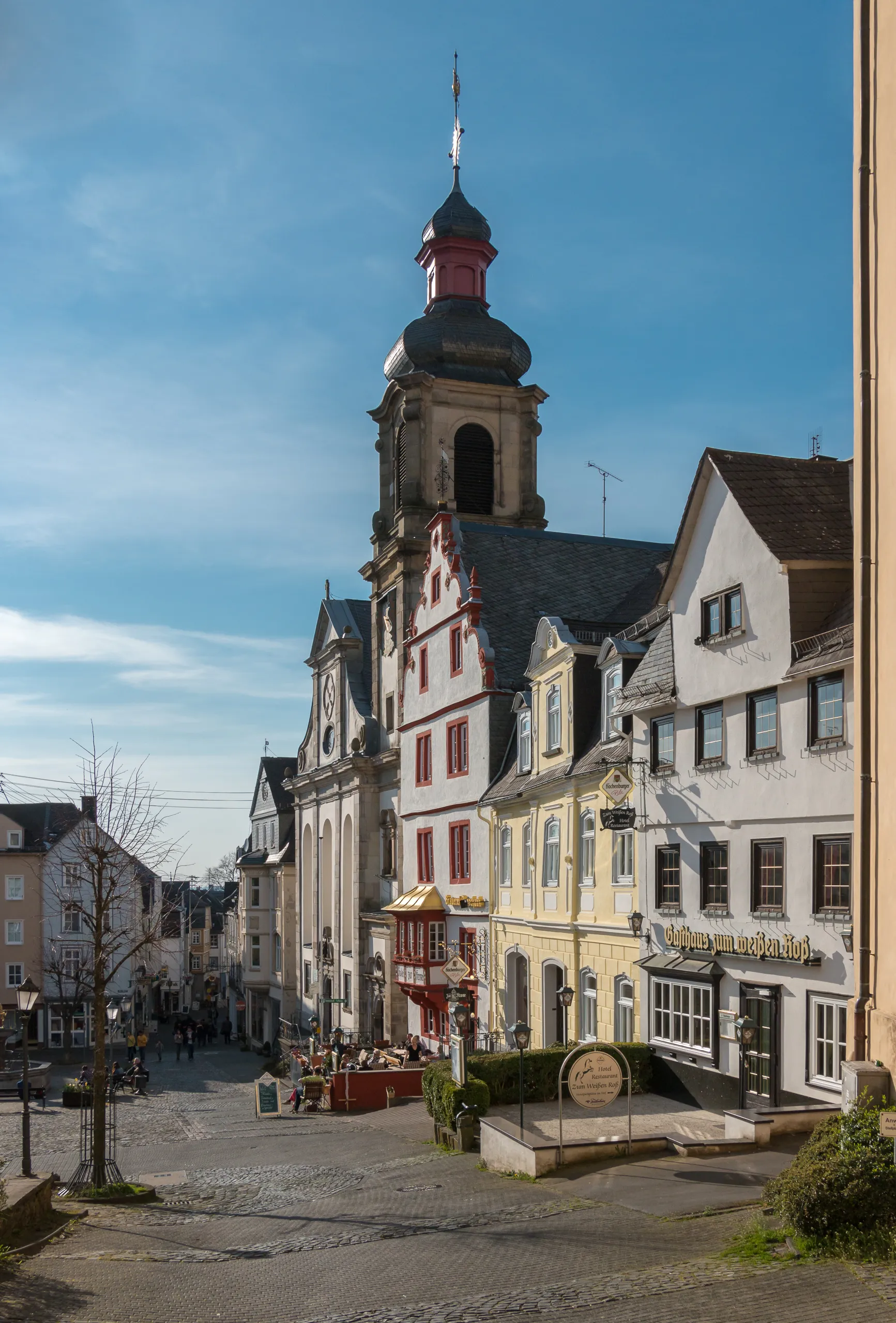 Photo showing: Der Alte Markt in Hachenburg im Westerwald