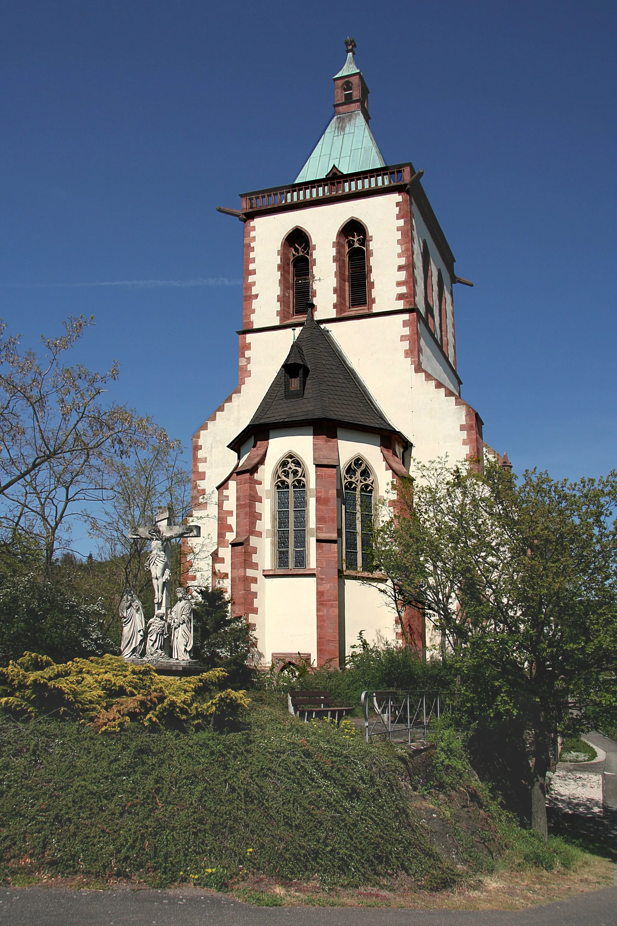 Photo showing: Allerheiligenkapelle Lahnstein, erbaut 1895 bis 1901, Architekt Max Meckel