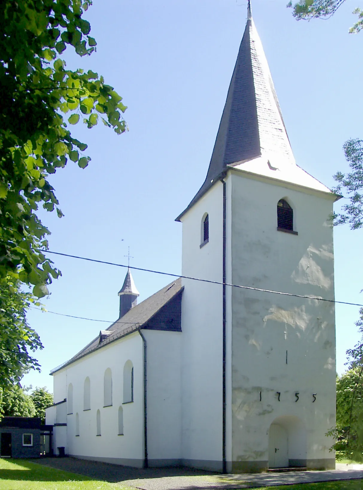 Photo showing: evangelische Kirche in Reichshof-Odenspiel, Oberbergischer Kreis, Nordrhein-Westfalen, Deutschland