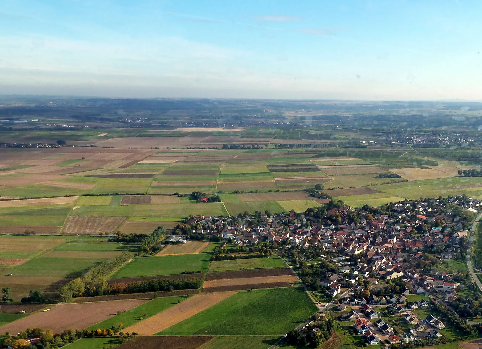 Photo showing: Luftaufnahme: Bosenheim (unten rechts), Ortsteil von Bad Kreuznach