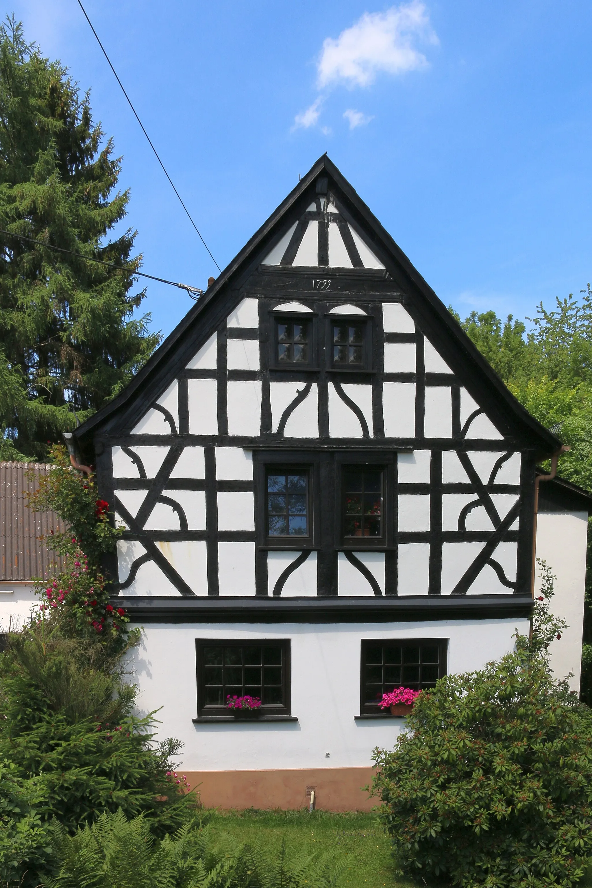 Photo showing: Gemünden, Westerwaldkreis: Wohnhaus Steinmühle 3a erbaut 1799