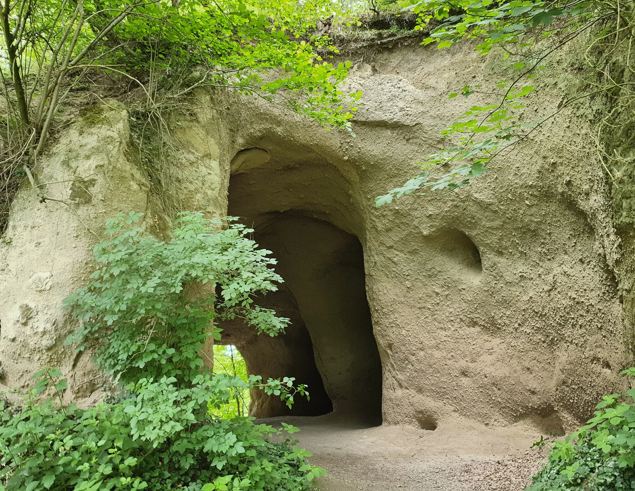 Photo showing: Trasshöhlen bei Burgbrohl im Brohltal (Osteifel)