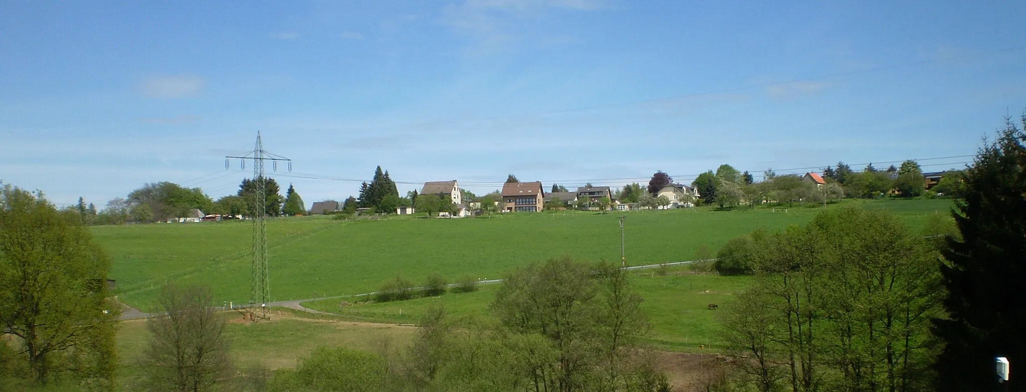 Photo showing: Blick auf Rederscheid vom Tal des Schweifelder Bachs, Windhagen