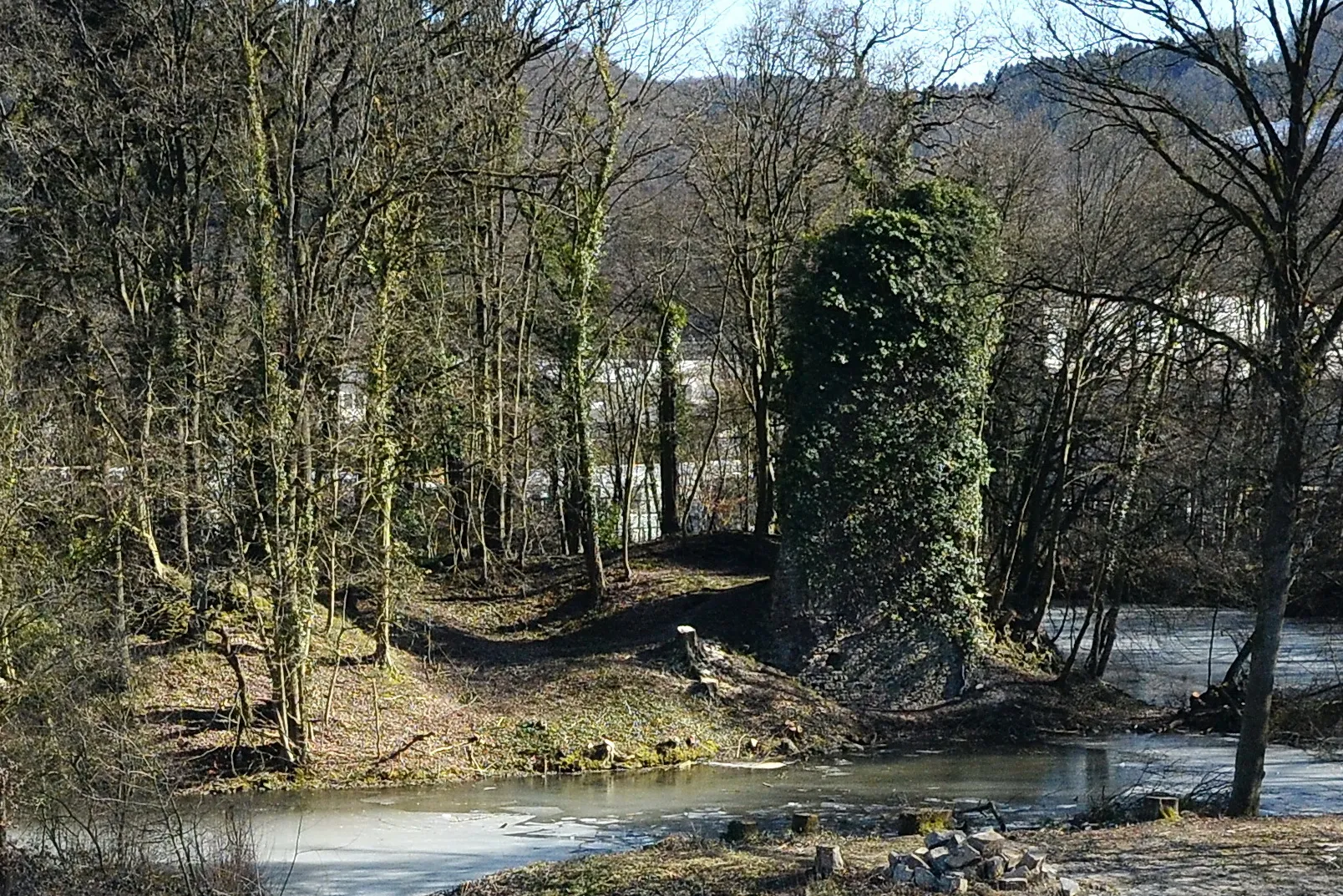 Photo showing: alte Burgruine Großbernsau, Overath