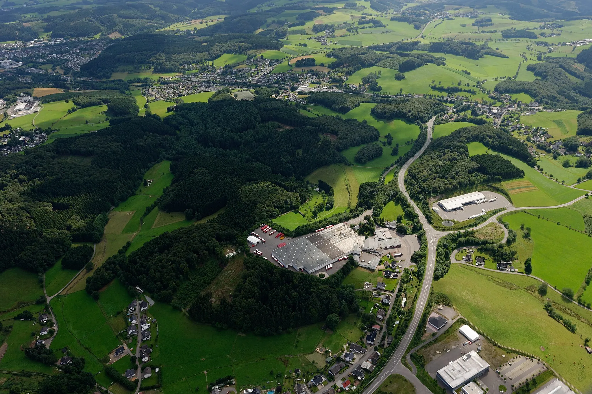 Photo showing: Fotoflug Sauerland West.