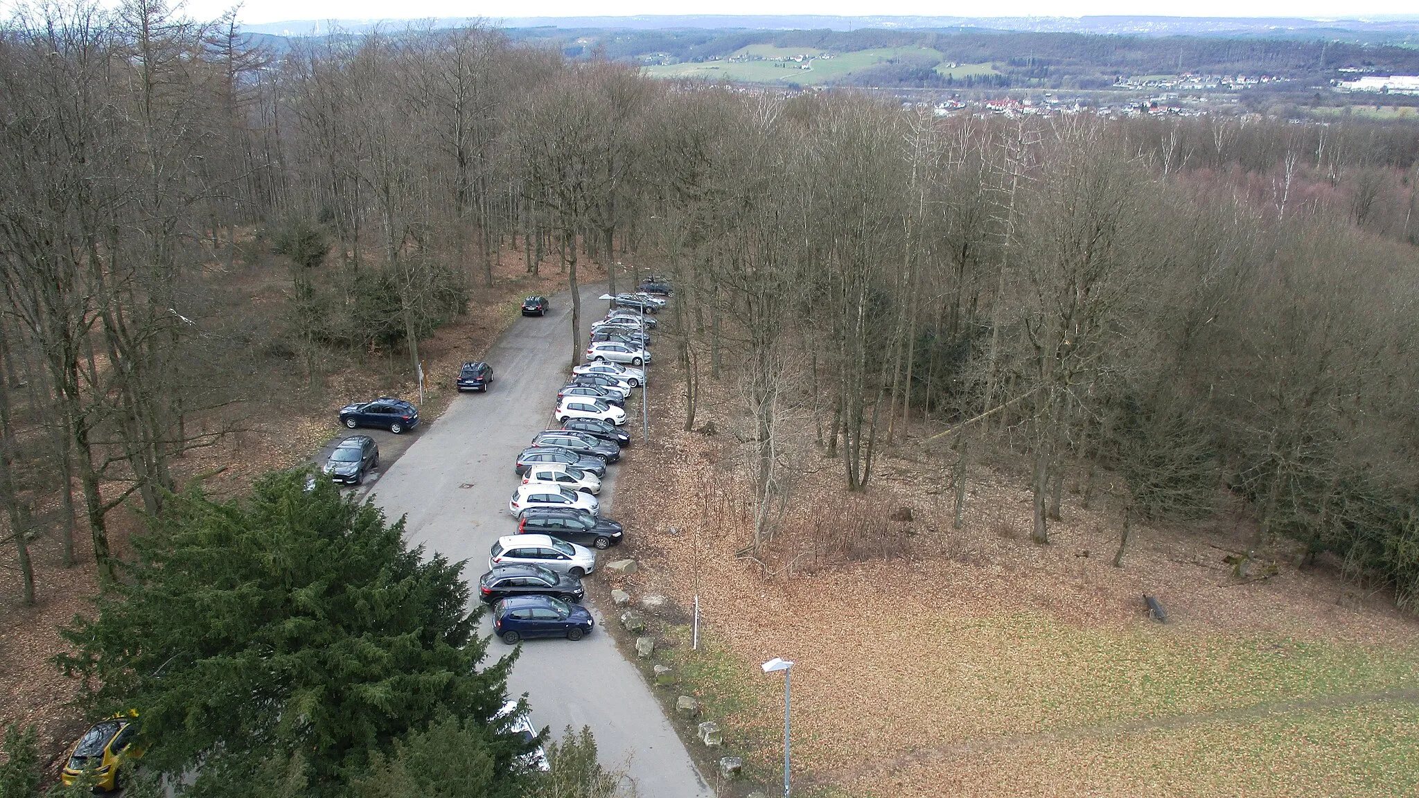 Photo showing: Parkplatz an der ehemaligen Telegrafenstation Danzturm.