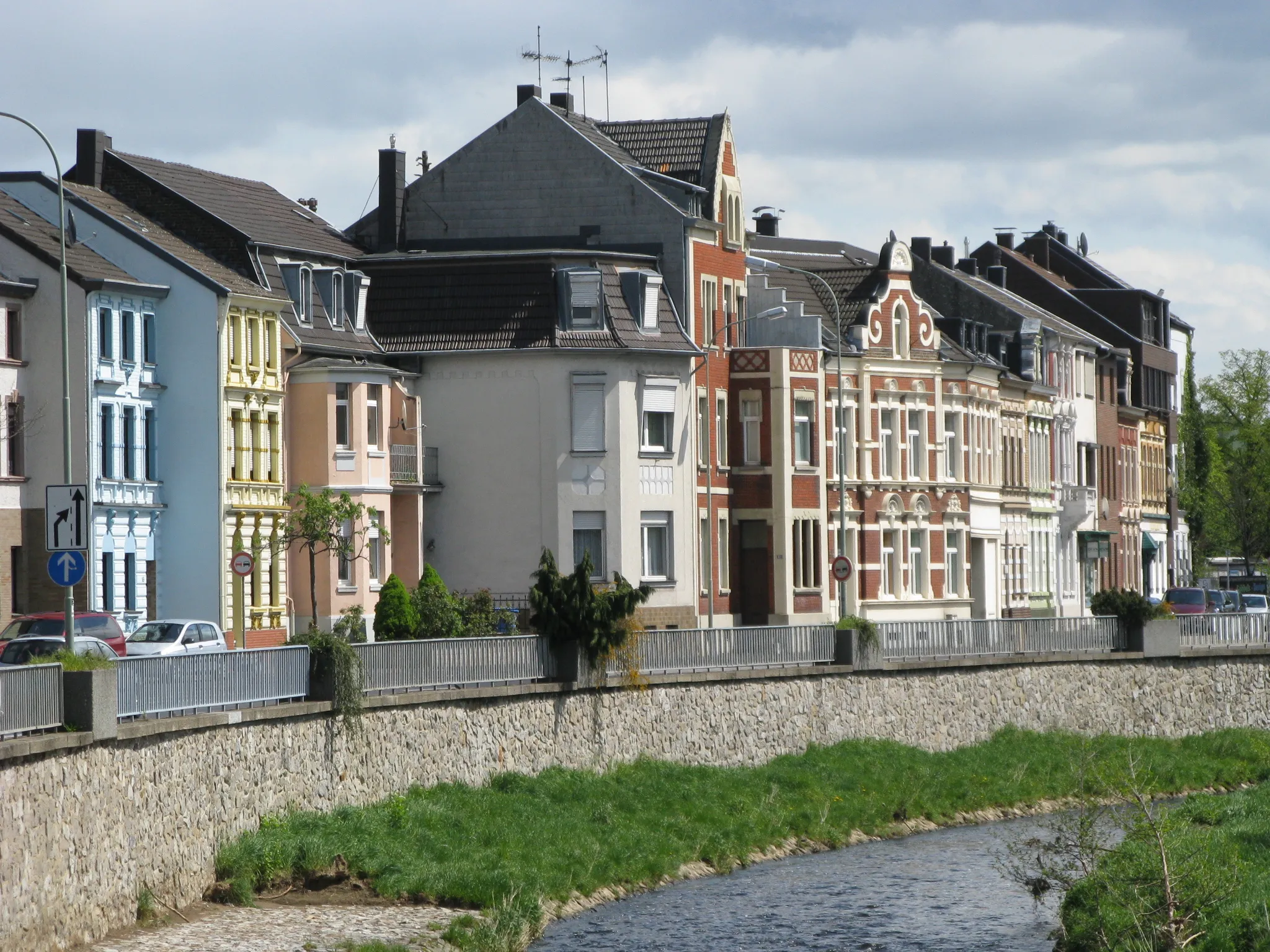 Photo showing: Eschweiler, Indestraße (previously Schützenstraße), 19th century houses (restored)