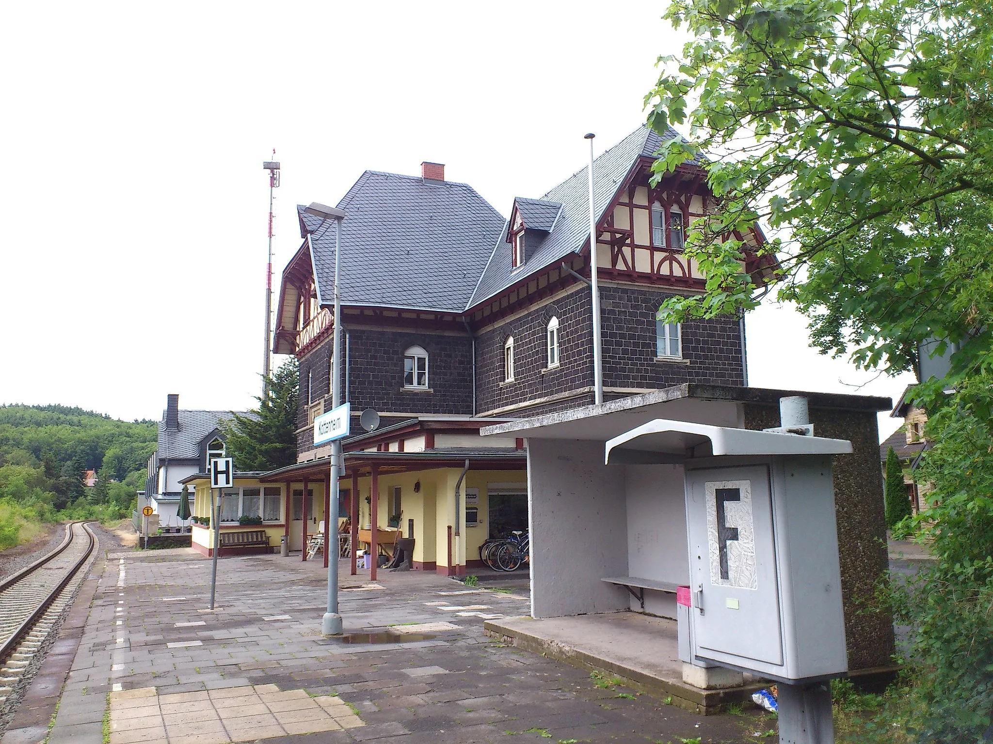 Photo showing: Der Bahnhof von Kottenheim im Jahr 2012/Kottenheim Station 2012