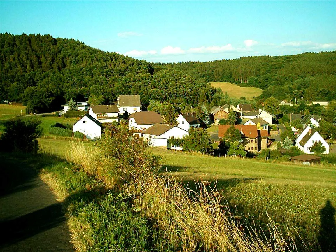 Photo showing: Das Örtchen Wirft von Nordwesten gesehen