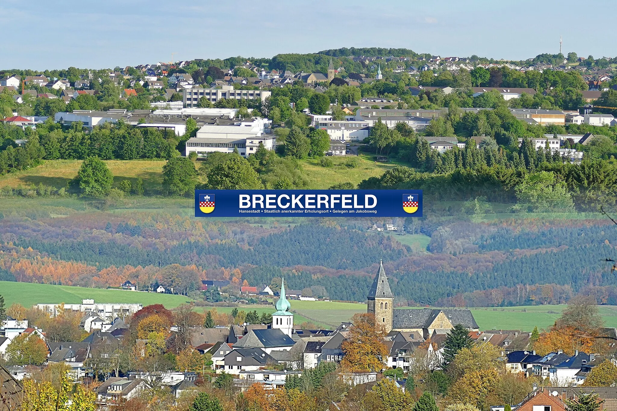 Photo showing: Blick von Norden und von Süden auf die Stadt.