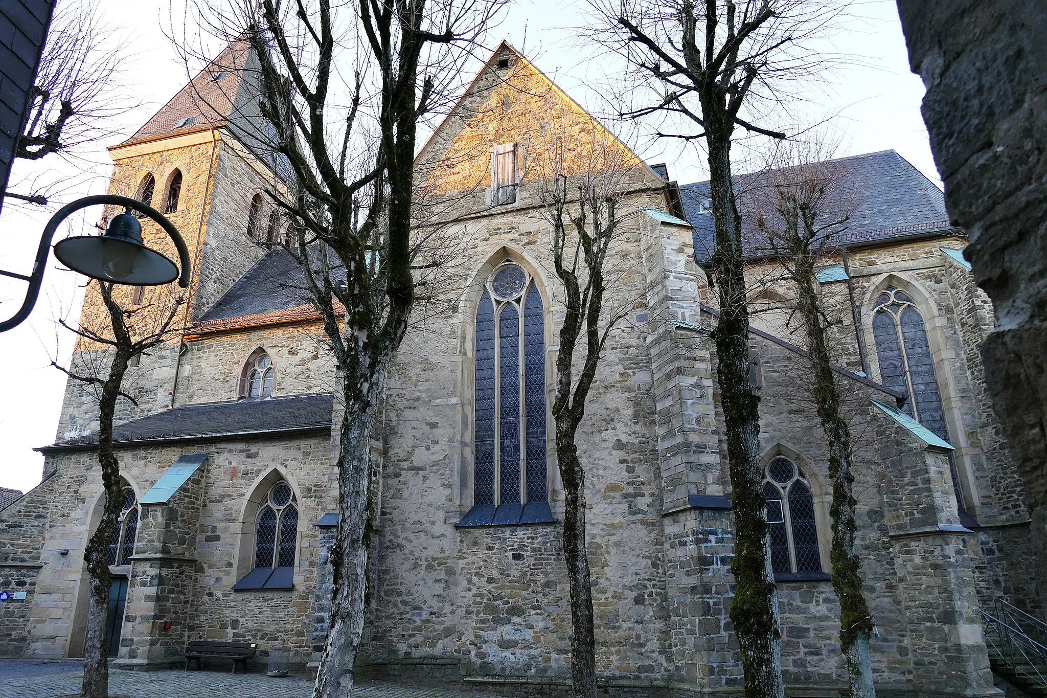 Photo showing: Die Evangelische Jakobus-Kirche ist die einzige spätgotische Basilika in Westfalen.