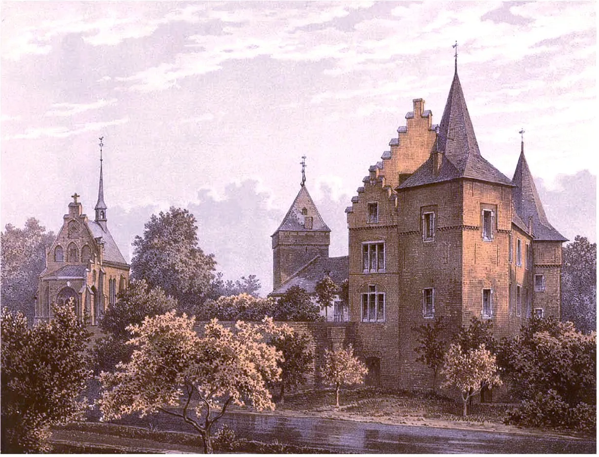 Photo showing: Burg Elsum in Wassenberg, Kreis Heinsberg, Rheinprovinz