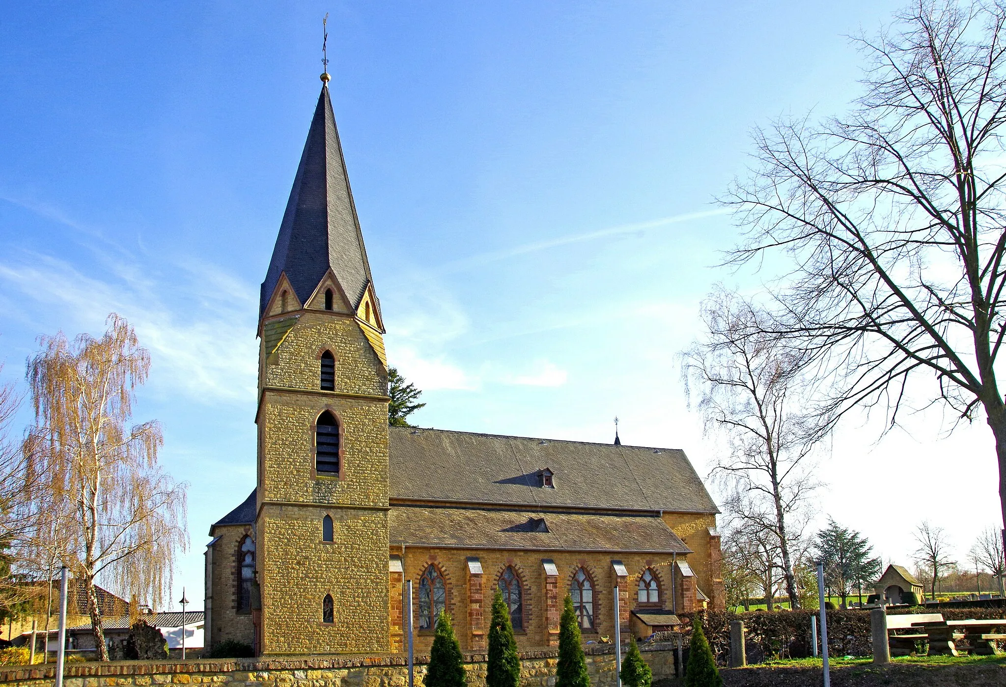 Photo showing: St. Dionysius (Schwerfen), Nordseite