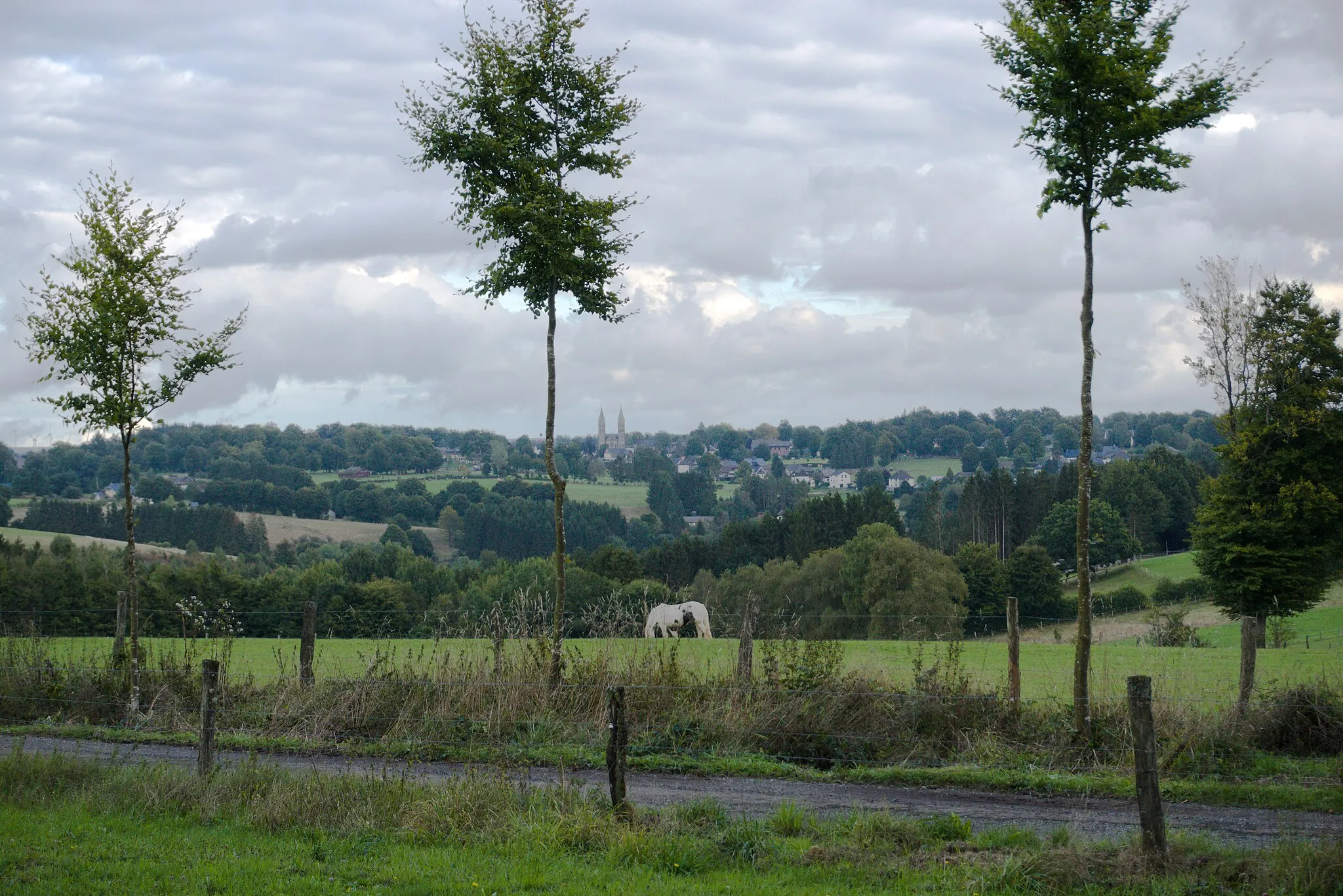 Photo showing: Landschaftspanorama Kalterherberg, Blick von Westen bei Ruitzhof