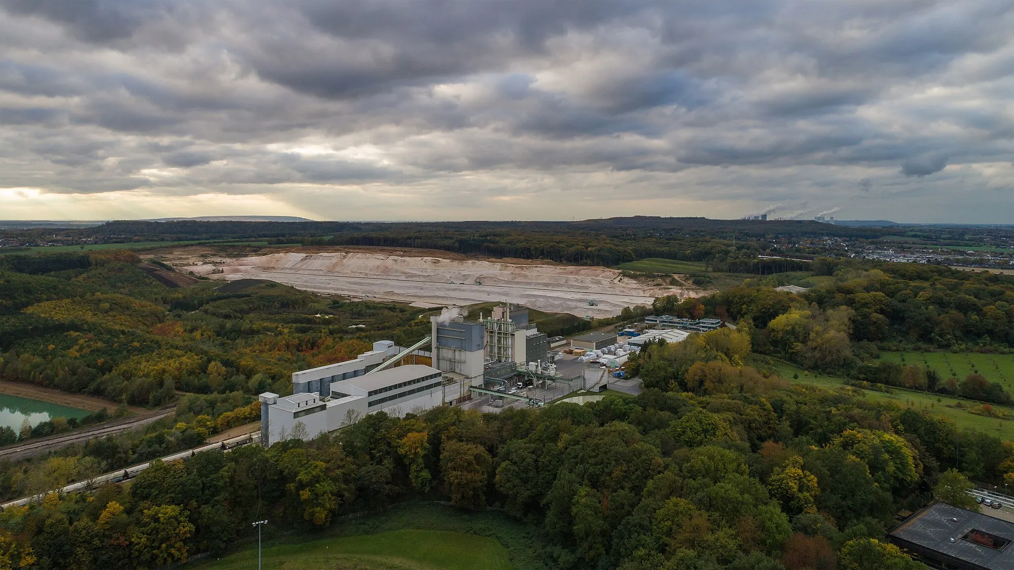 Photo showing: Aerial photo of Frechen, Rhein-Erft-Kreis (Germany)