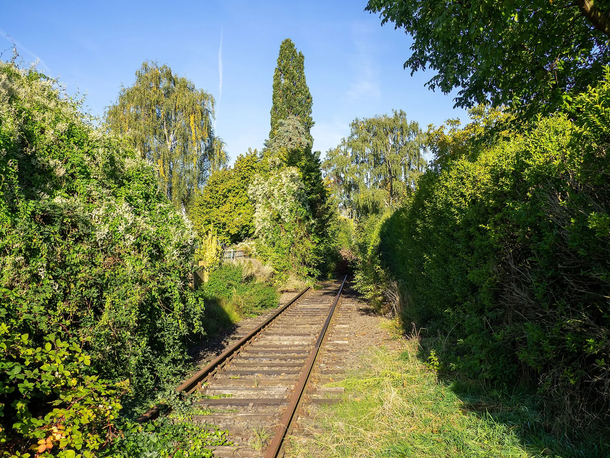 Photo showing: Reste der Bahnstrecke Neuss-Viersen (Düpp)