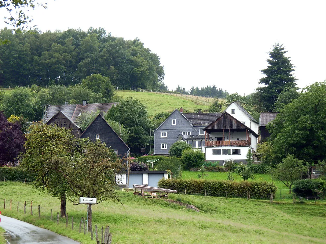 Photo showing: view of Hömel, district of Gummersbach, North Rhine-Westphalia, Germany