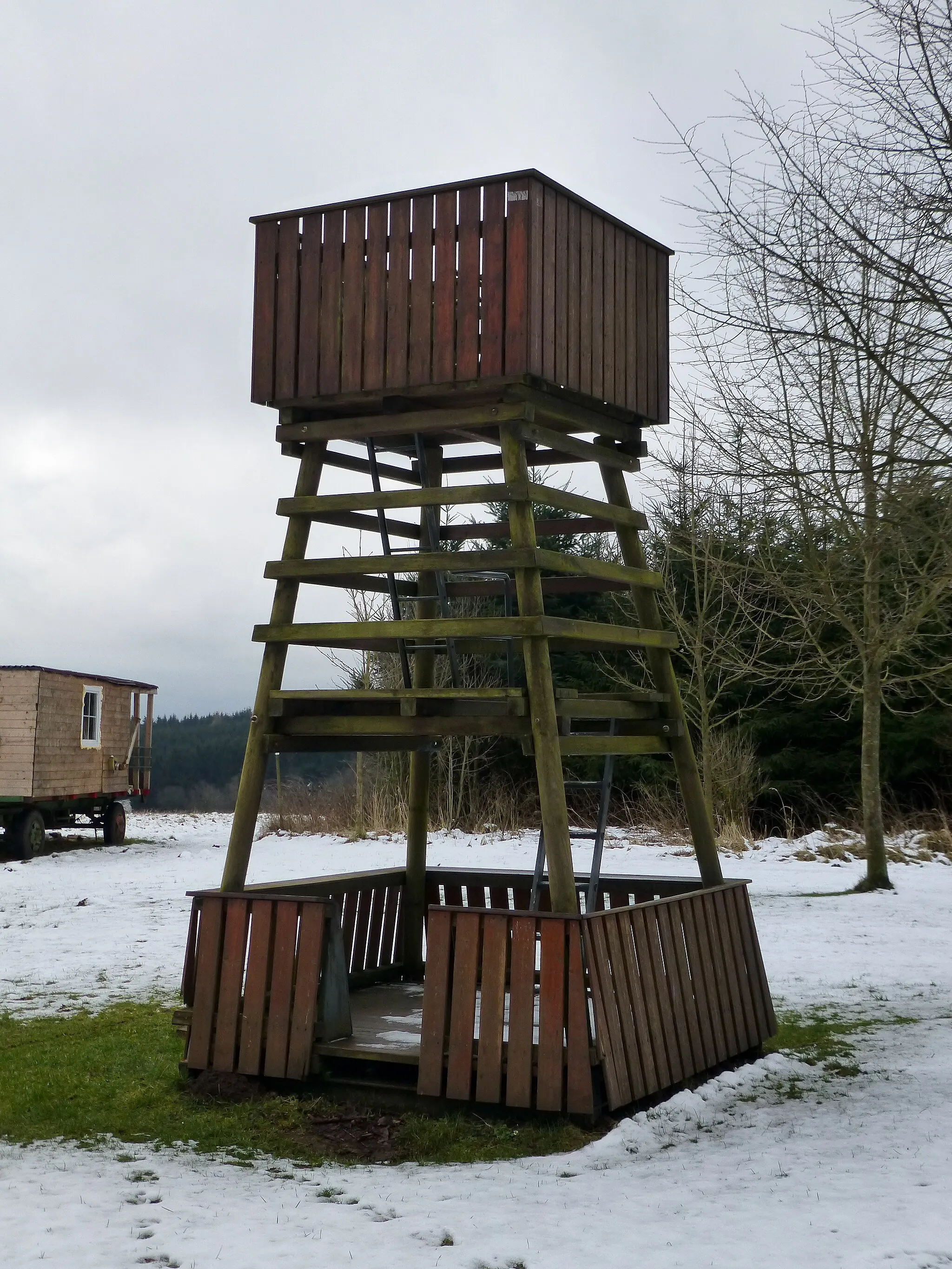 Photo showing: vereinfachtes Modell des früheren Holzturms, das heute als Kletterturm für Kinder dient