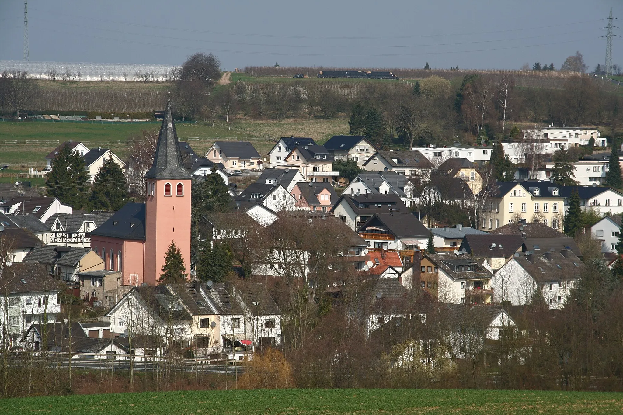 Photo showing: Oberbachem, Dorfansicht von Süden, 2012