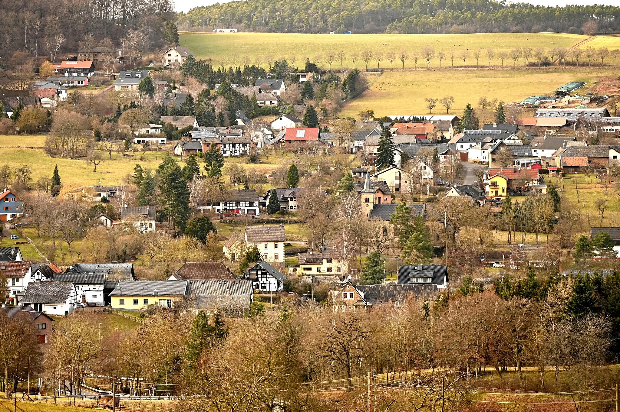 Photo showing: Pesch (Nettersheim), Ortskern von Süden